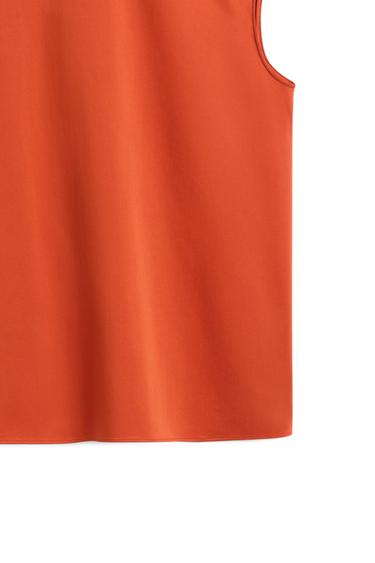 Cotton blend poplin top - LIMITED EDITION — ORANGE 8