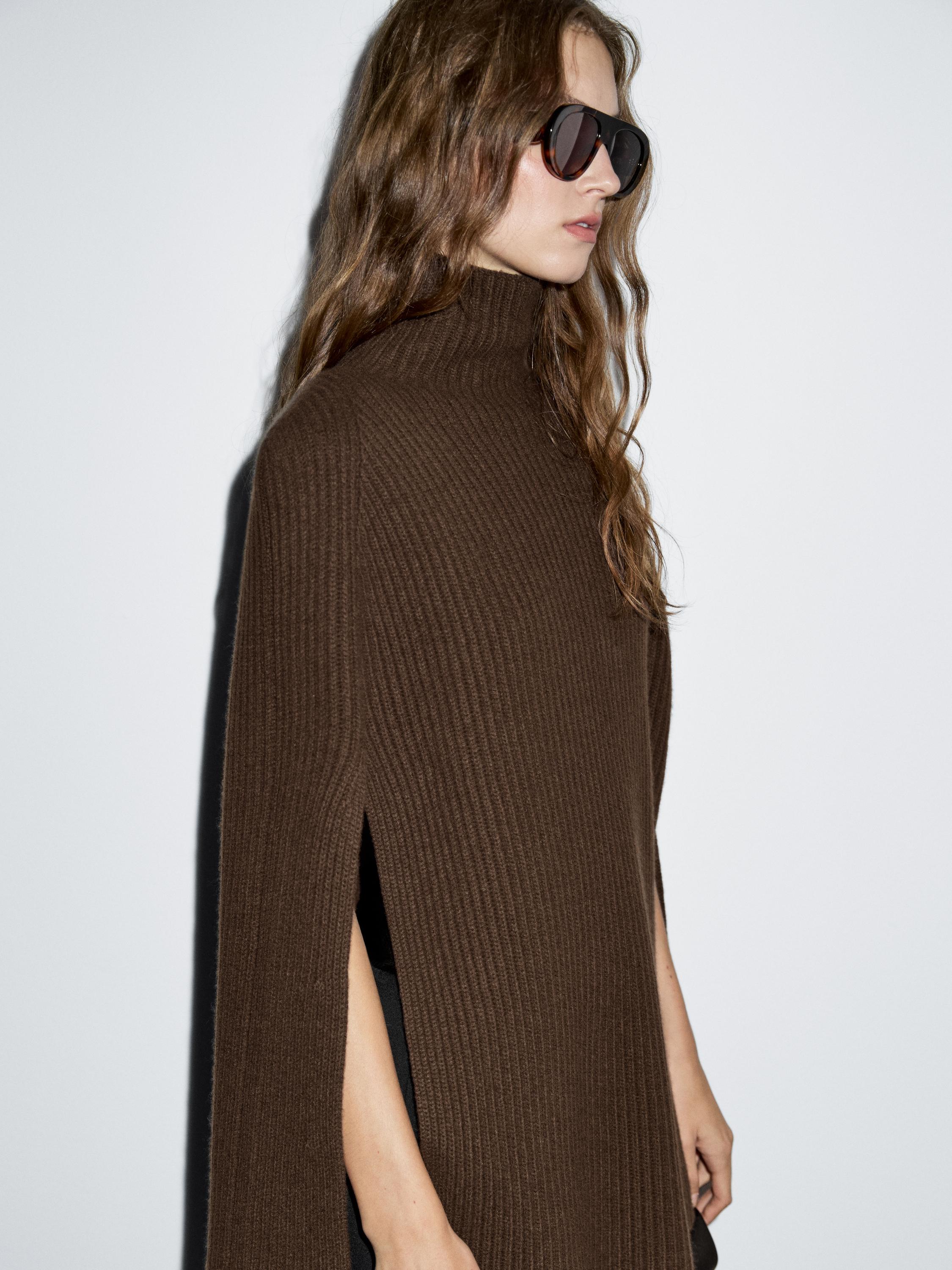 100% wool knitted coat