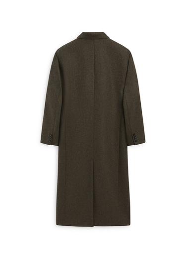Oversize double-breasted long coat - LIMITED EDITION — OLIVE 7