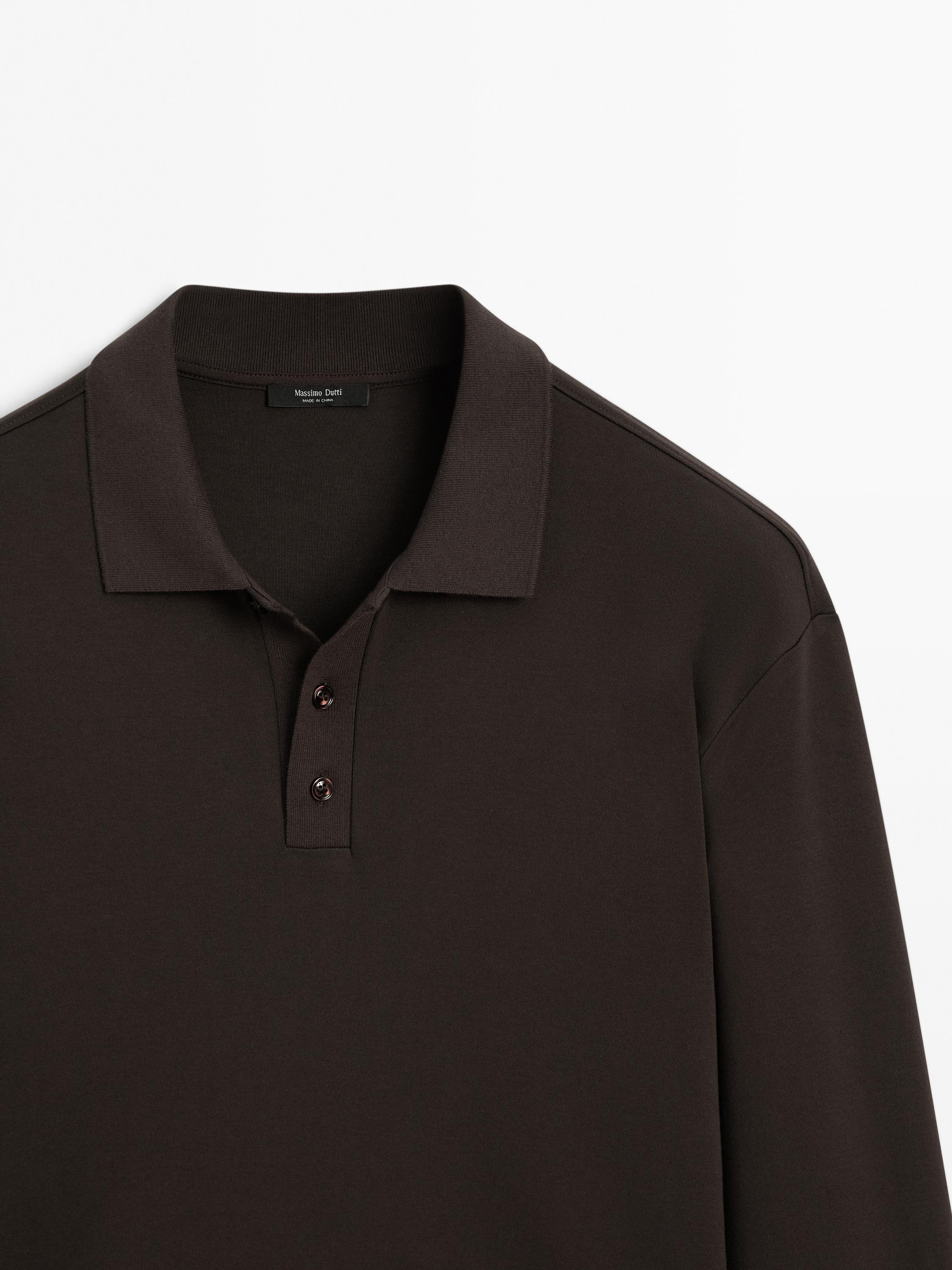Long sleeve polo sweater
