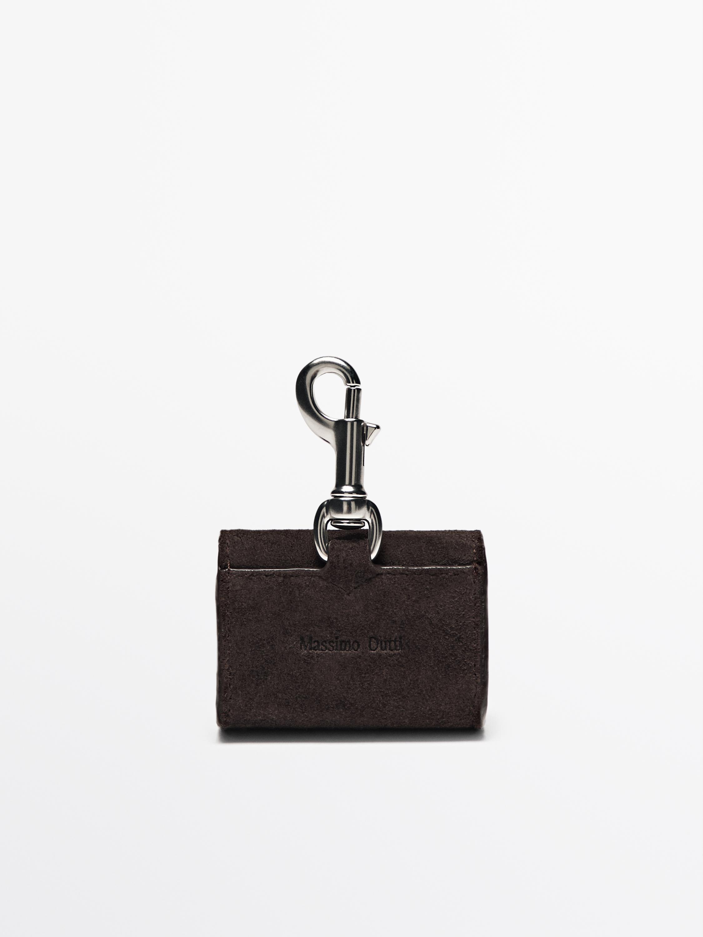 Split leather airpods case