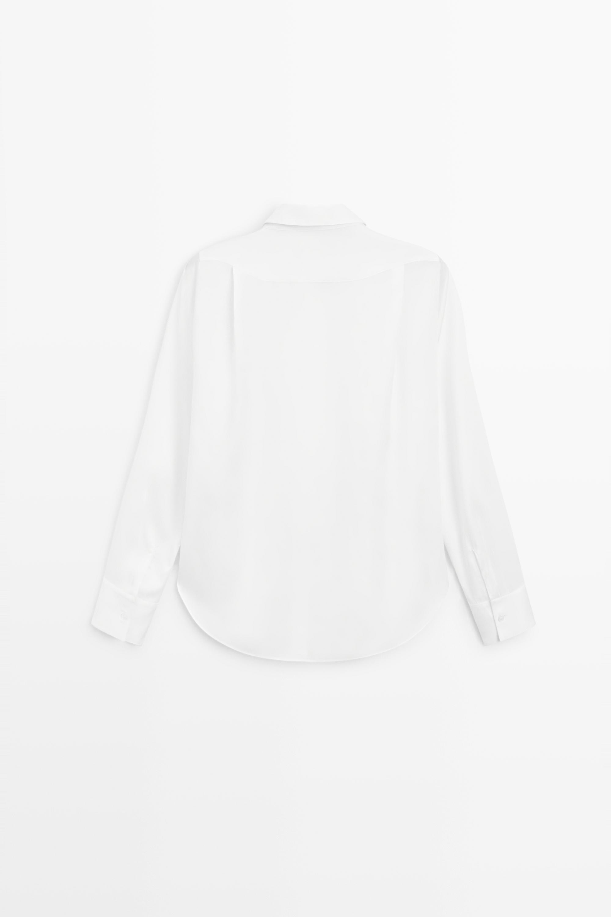 Fluid lyocell shirt — WHITE