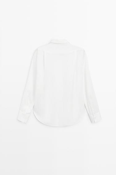 Fluid lyocell shirt — WHITE 6