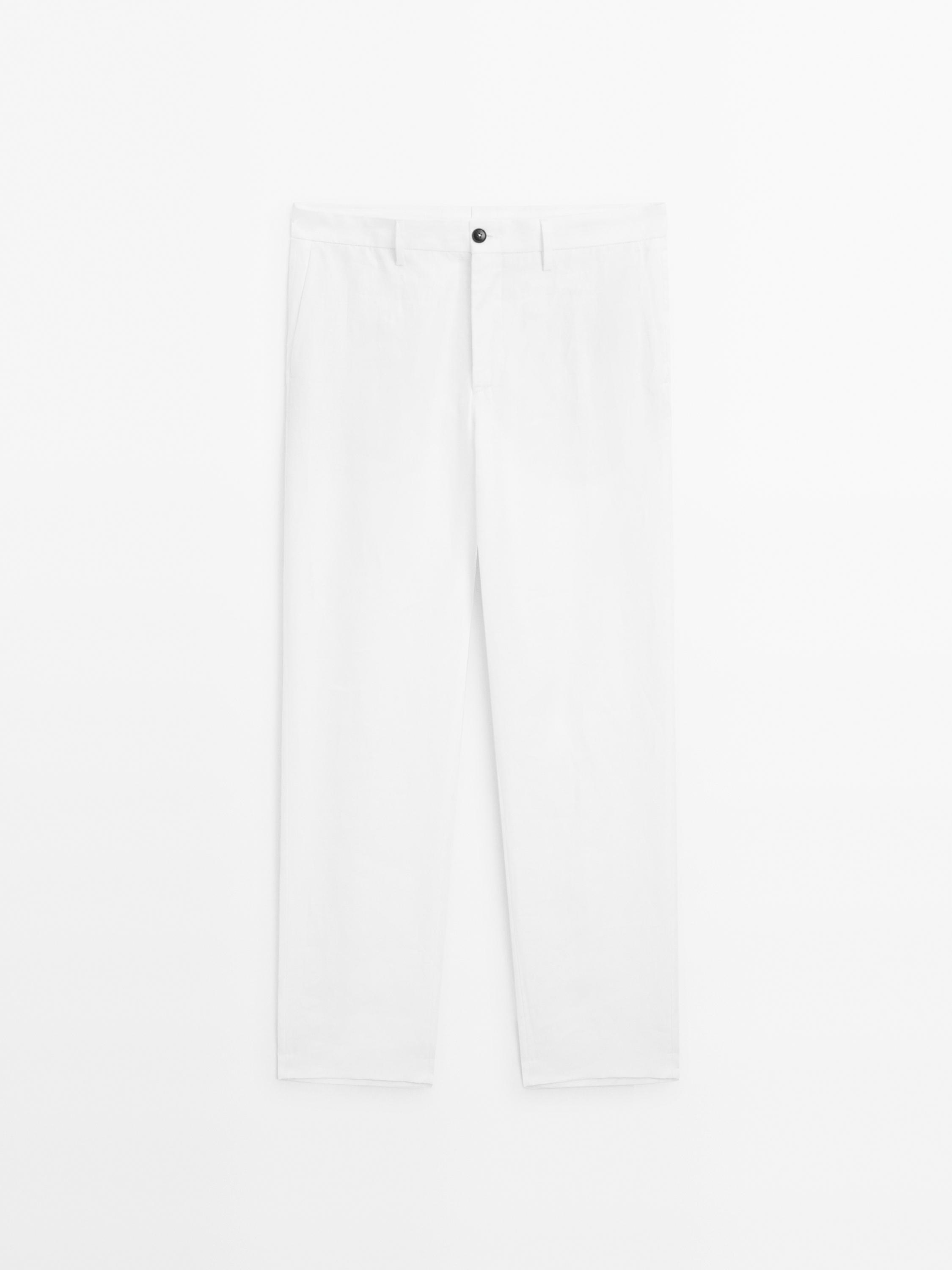 Lightweight 100% linen trousers