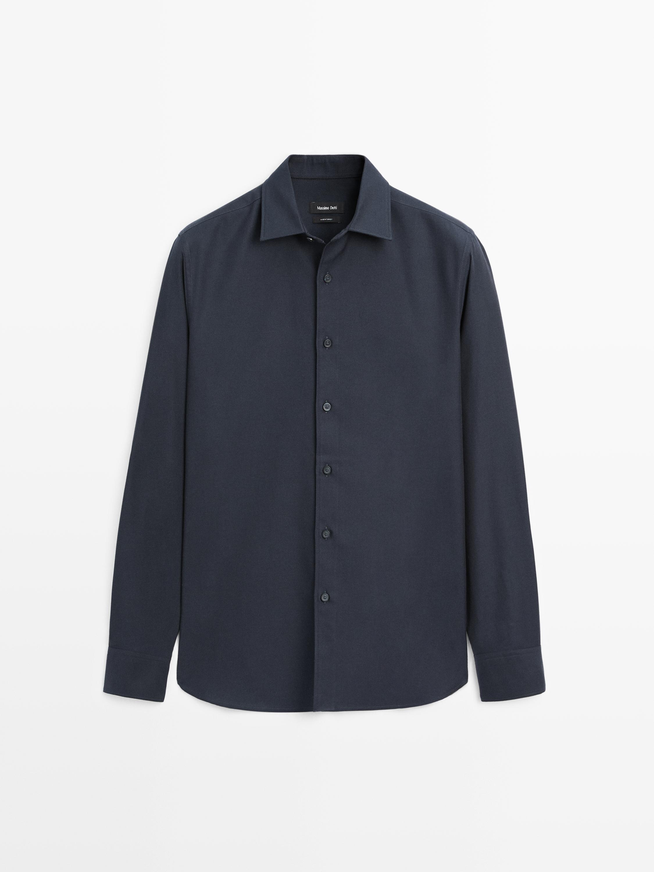 Regular fit twill shirt