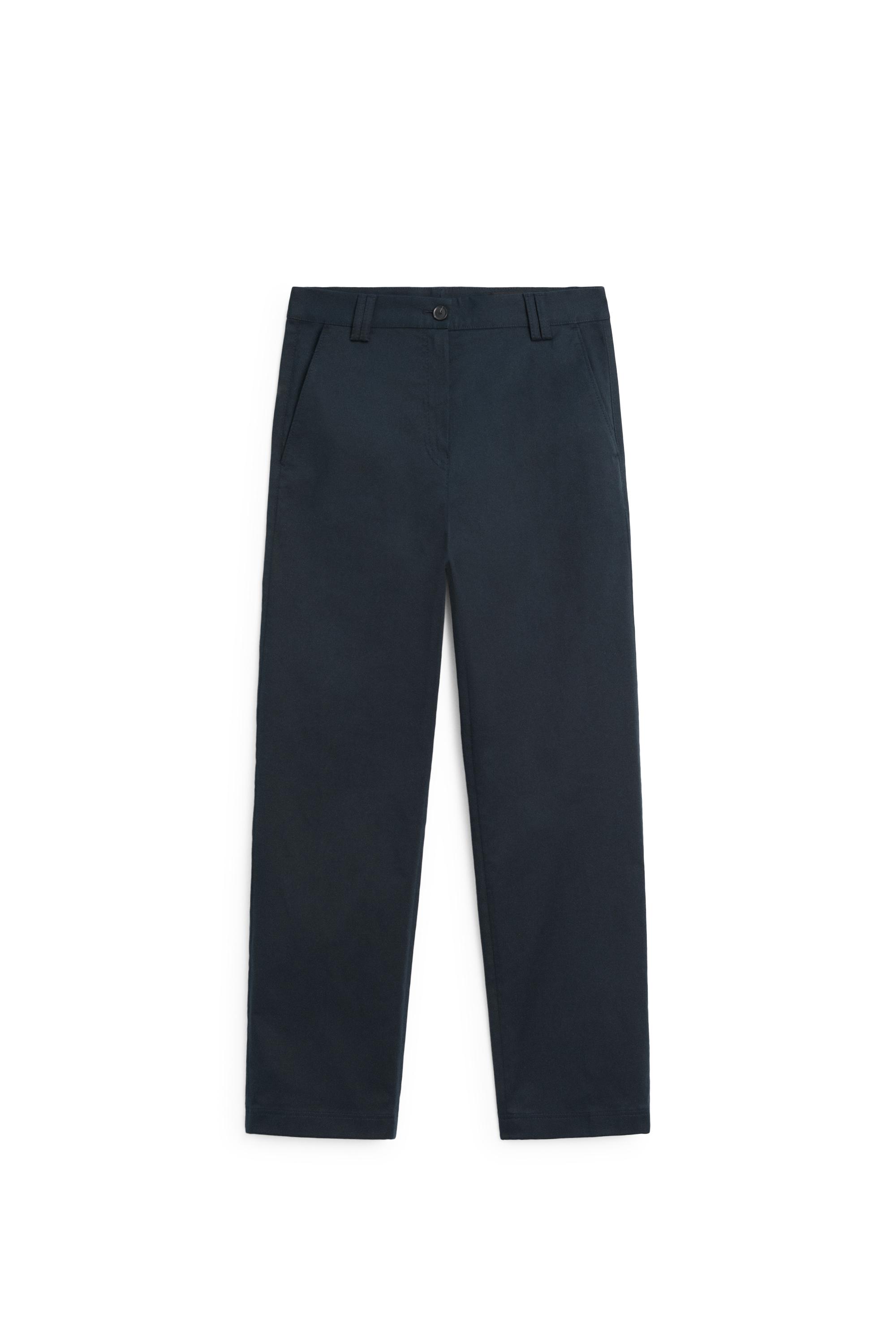 Massimo Dutti Pamuk karışımlı esnek mini çan pantolon görsel 8