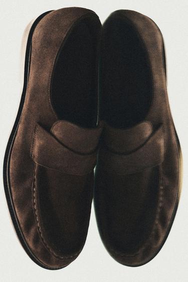 Soft leather moc toe loafer - LIMITED EDITION — BROWN 4