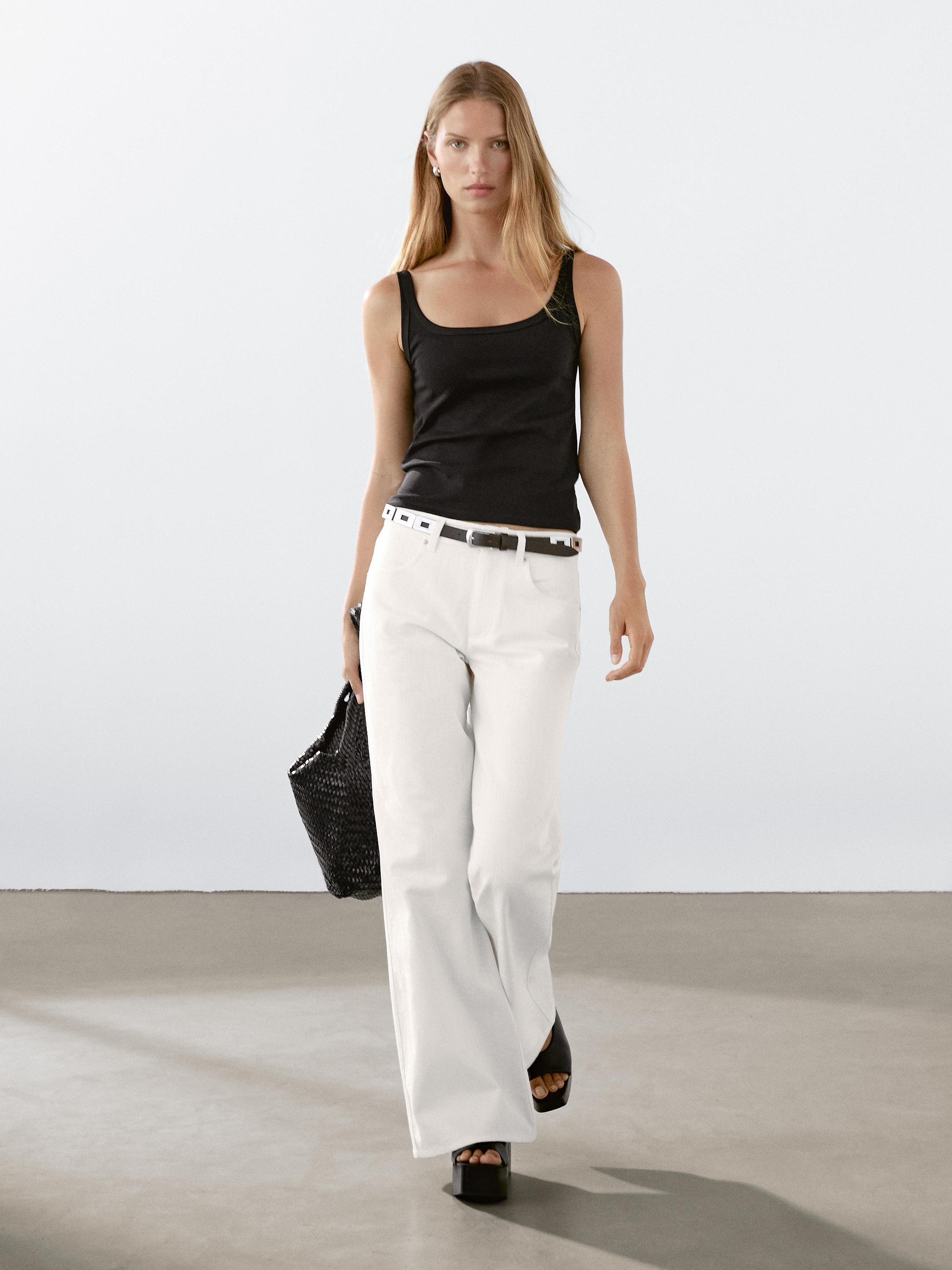 Cotton blend tank top
