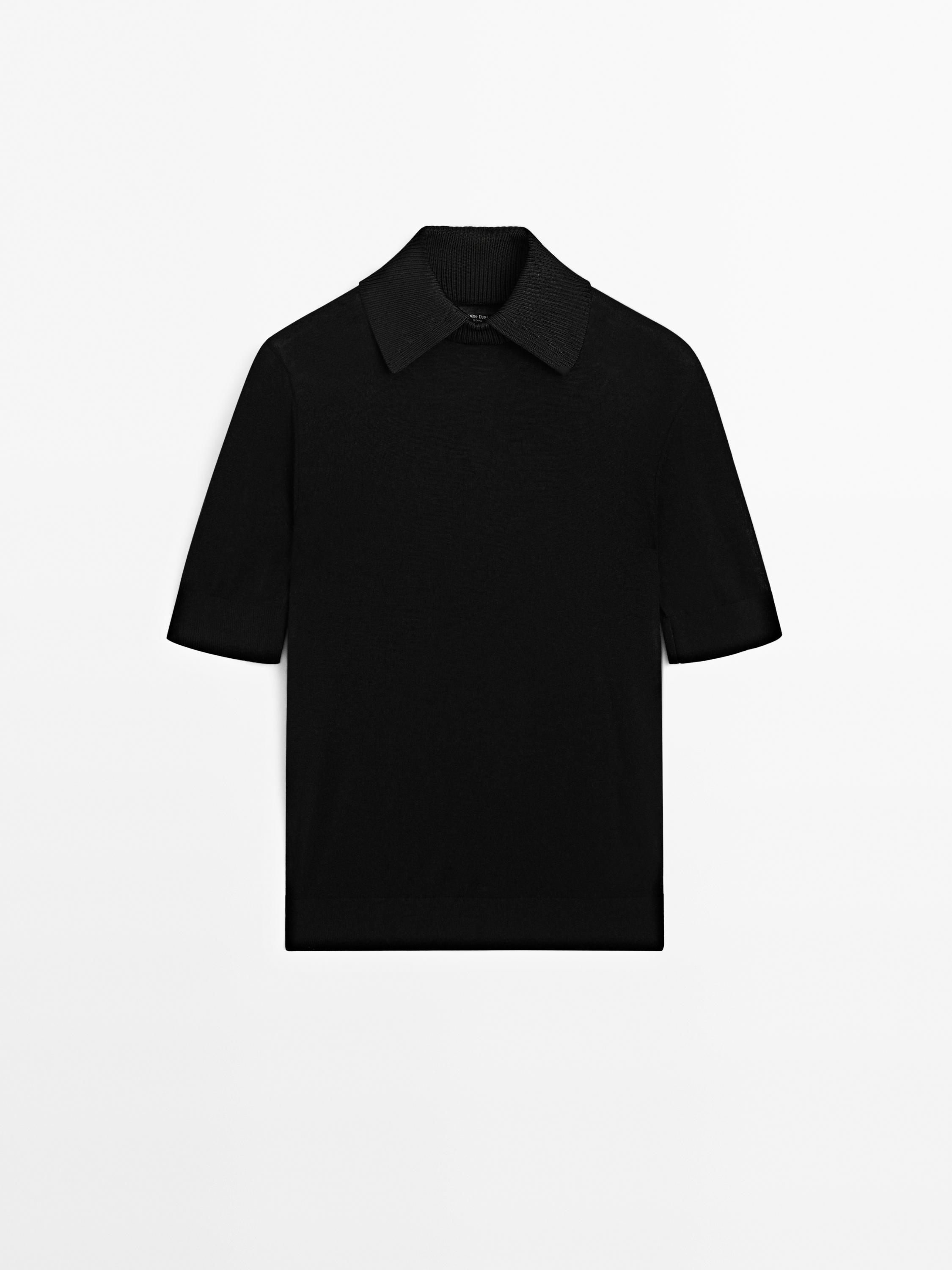 Pulover s ovratnikom s reverima i kratkim rukavima – STUDIO