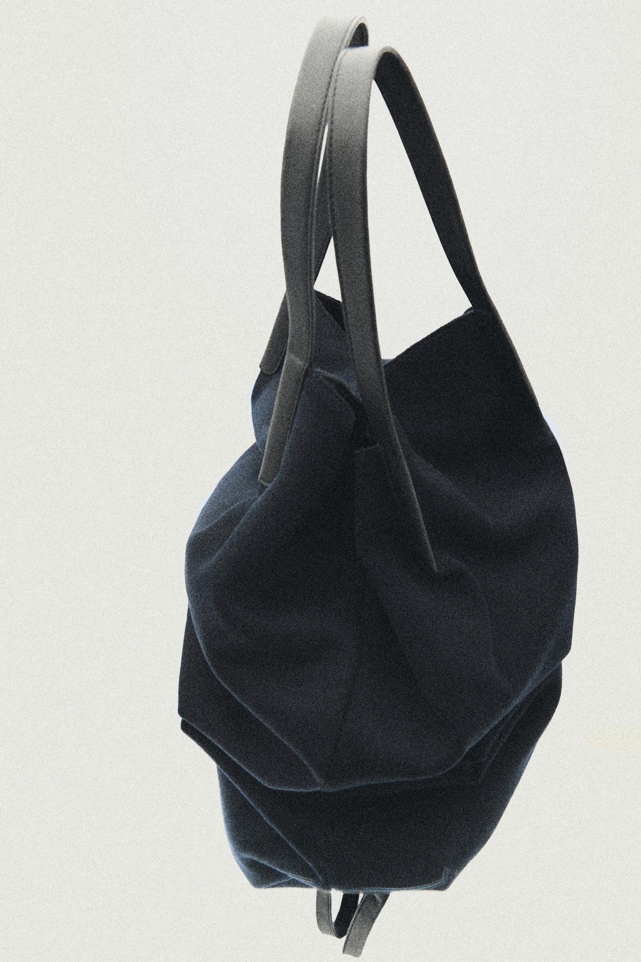 100% wool tote bag - LIMITED EDITION — NAVY BLUE