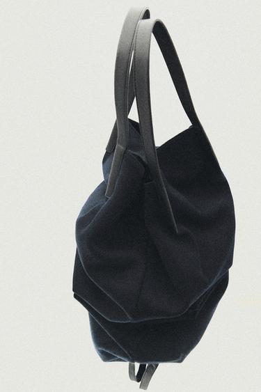 100% wool tote bag - LIMITED EDITION — NAVY BLUE 2