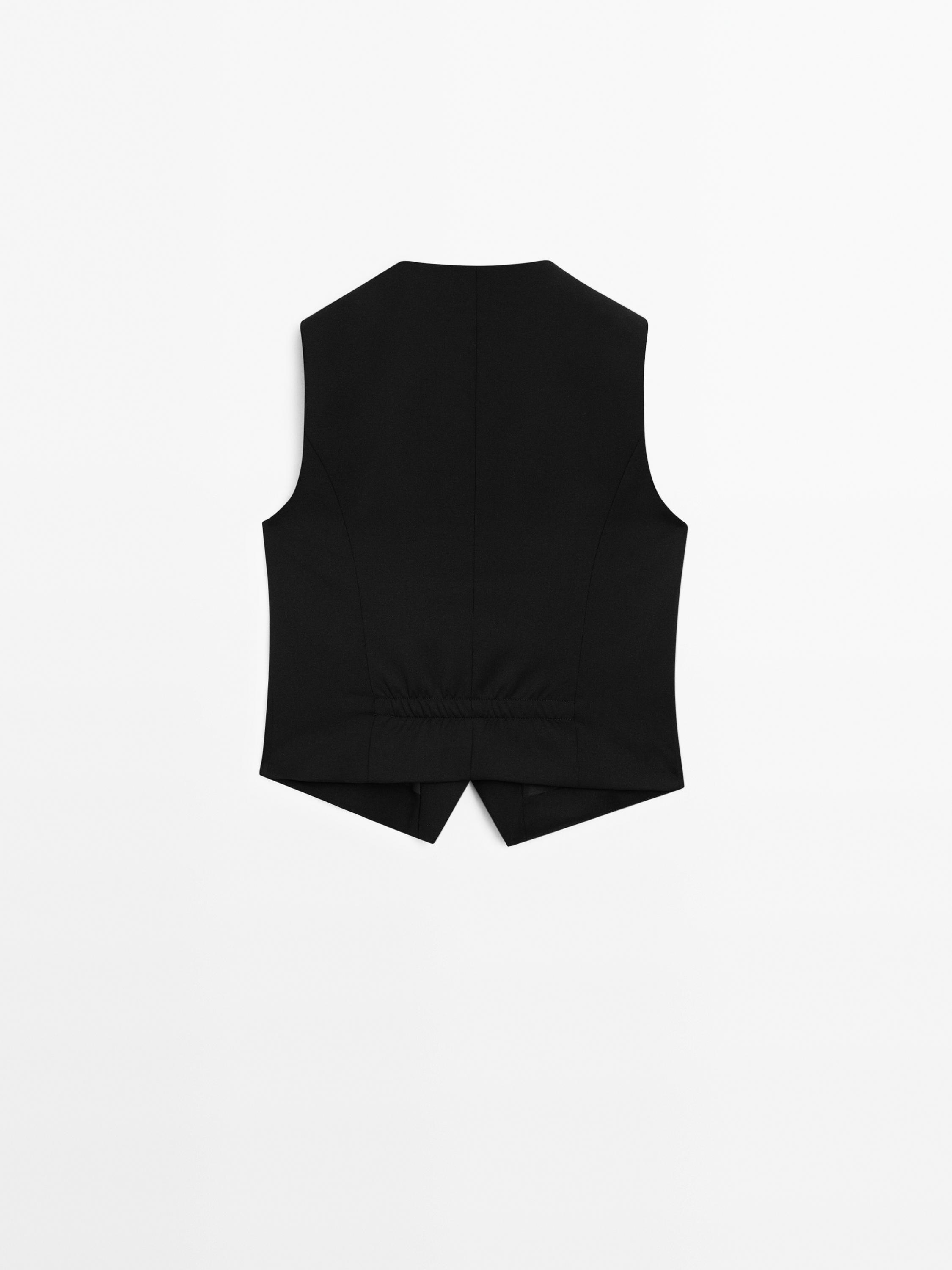 Cool wool suit waistcoat