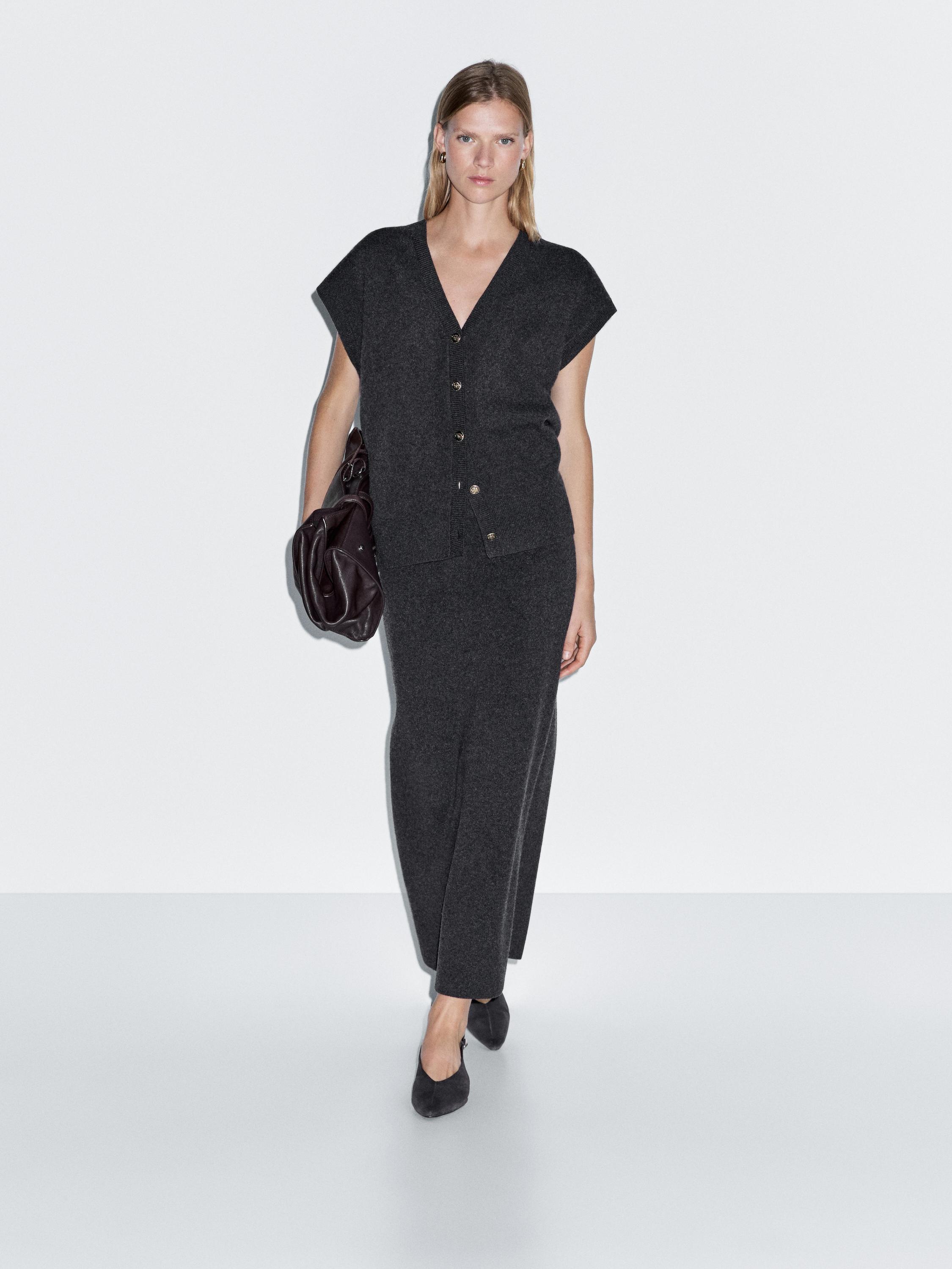 Юбка миди из двусторонней ткани