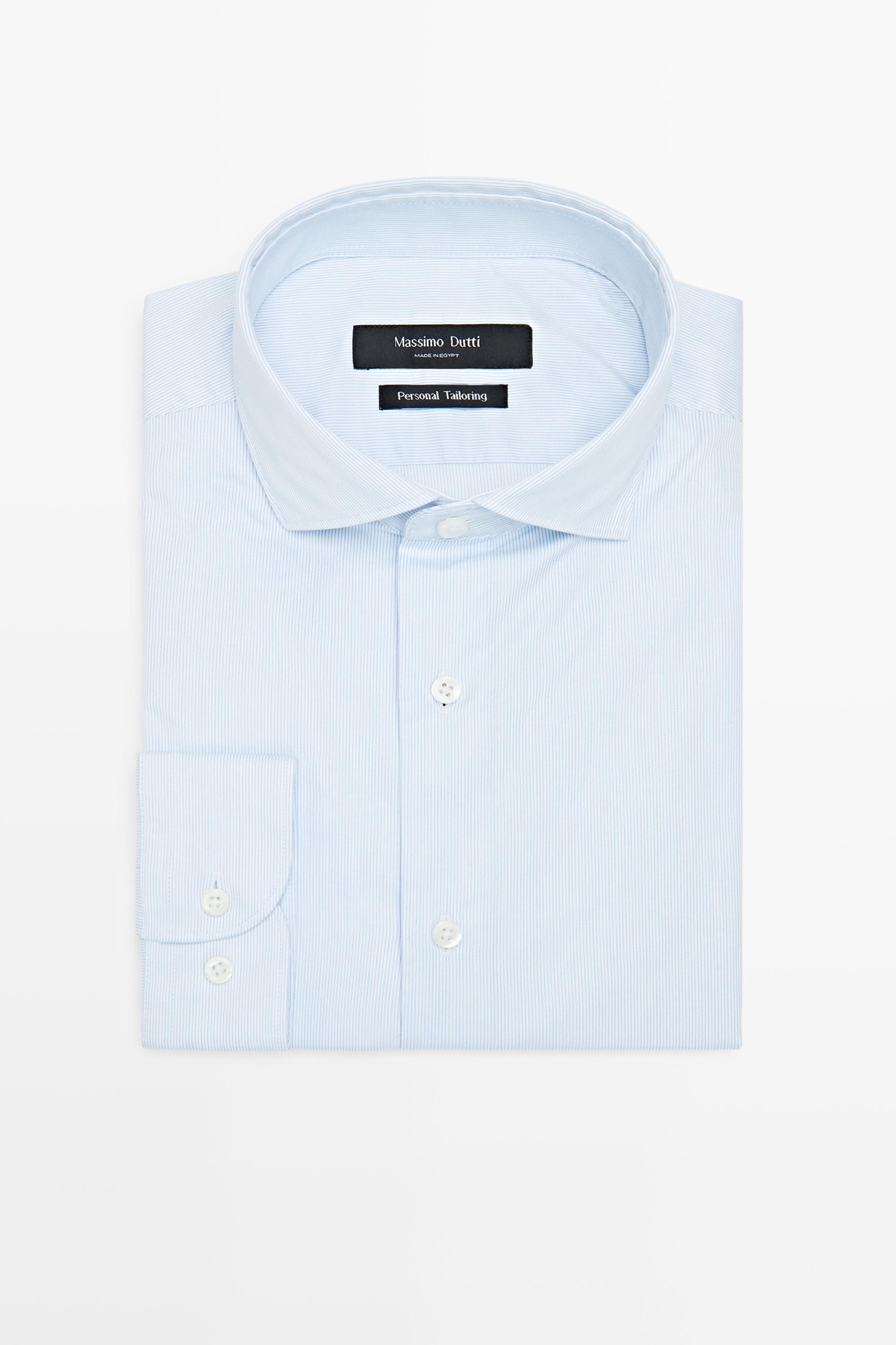 100% cotton striped shirt — WHITE