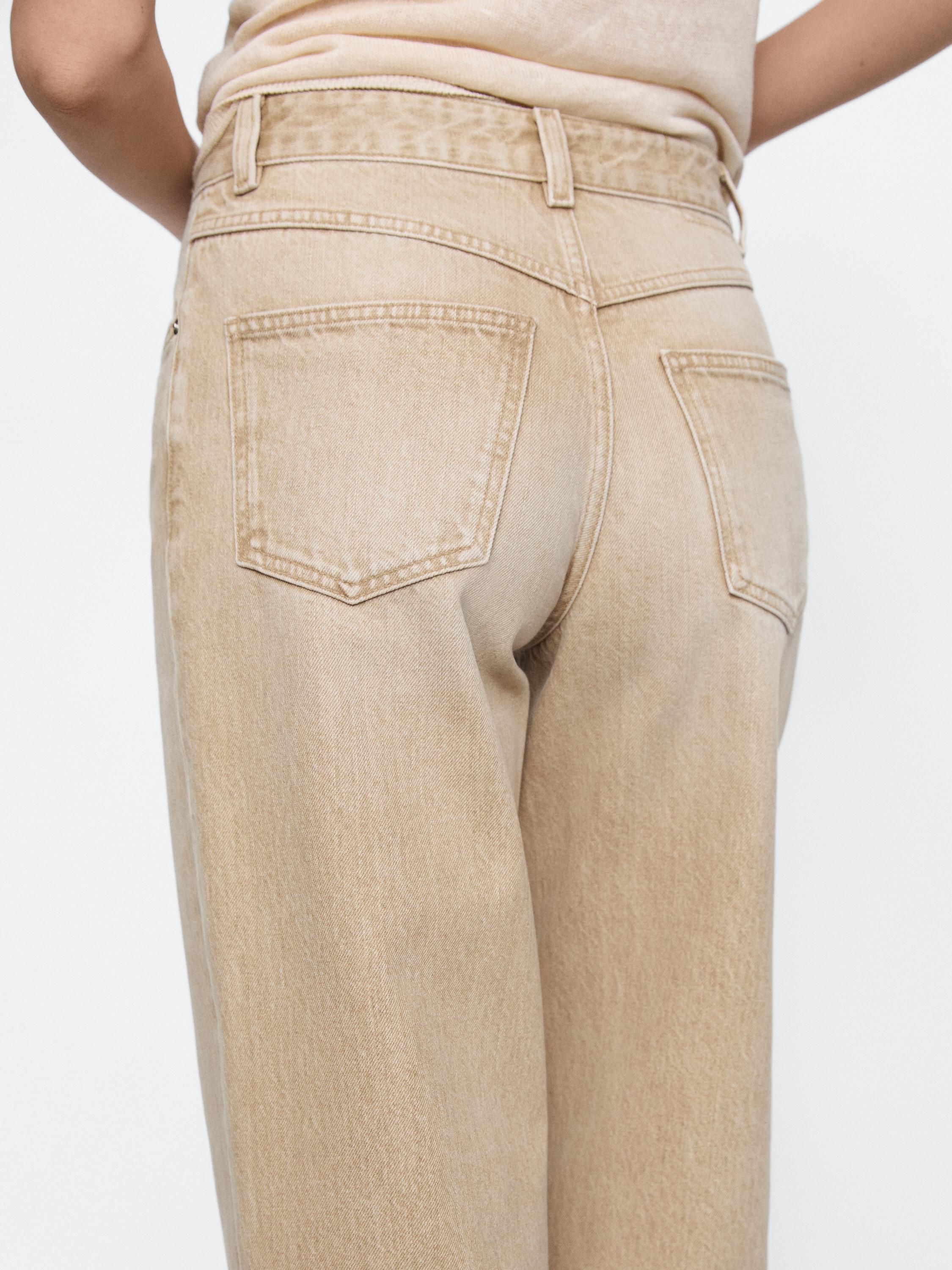 ◆Massimo Dutti◆ High waist relaxed fit barrel jeans High-waist relaxed fit barrel jeans · Ochre Marl · Dressy