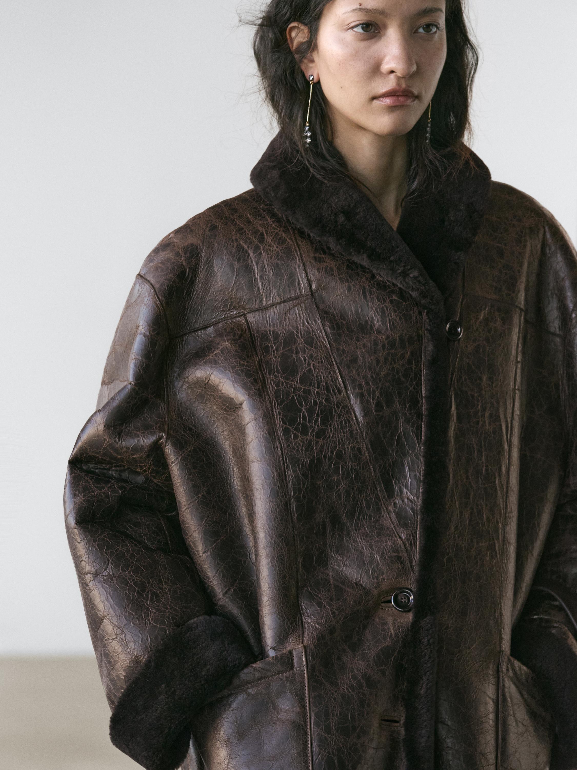 Suede Massimo Dutti Shearling