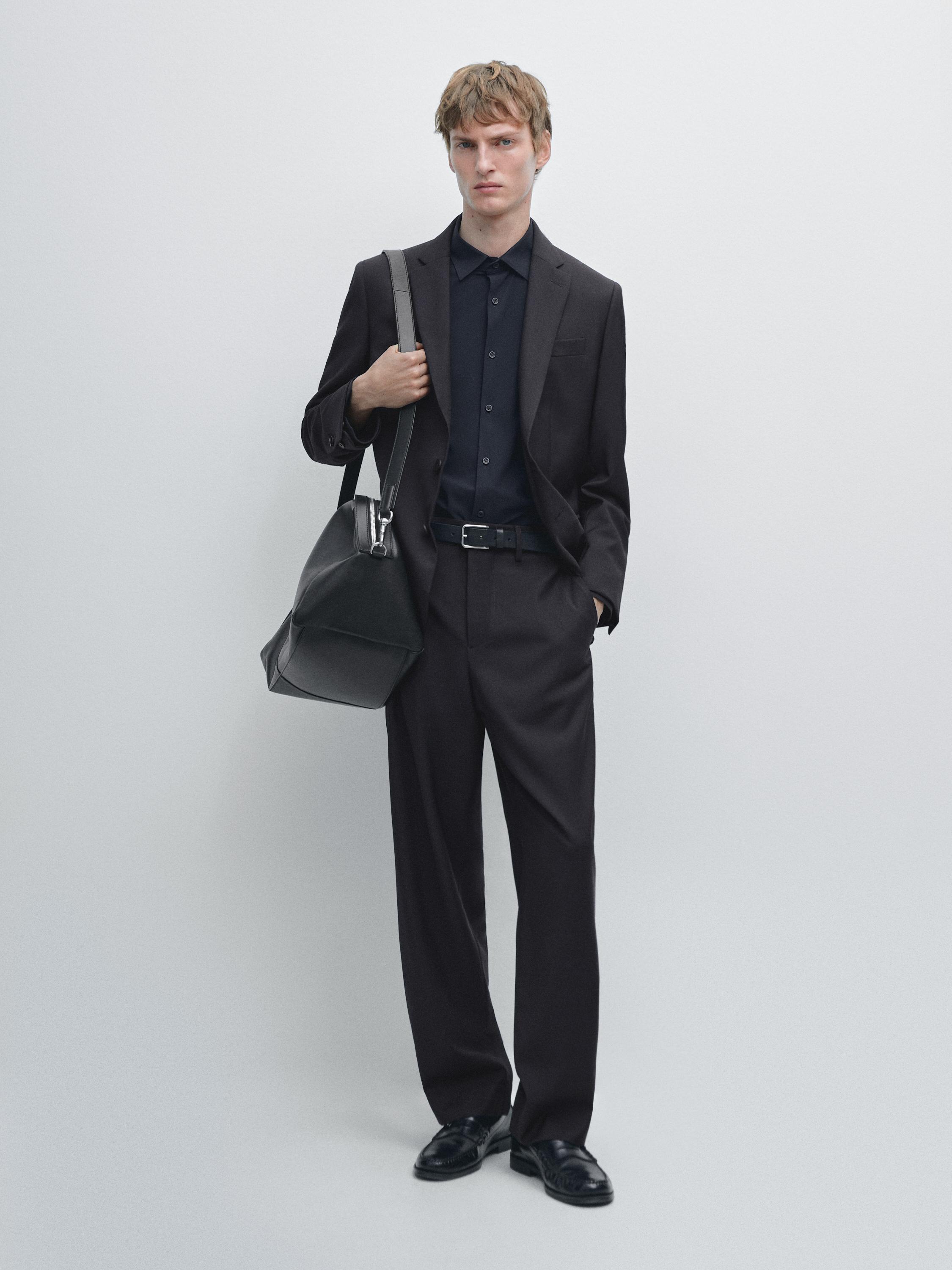 100% wool suit blazer