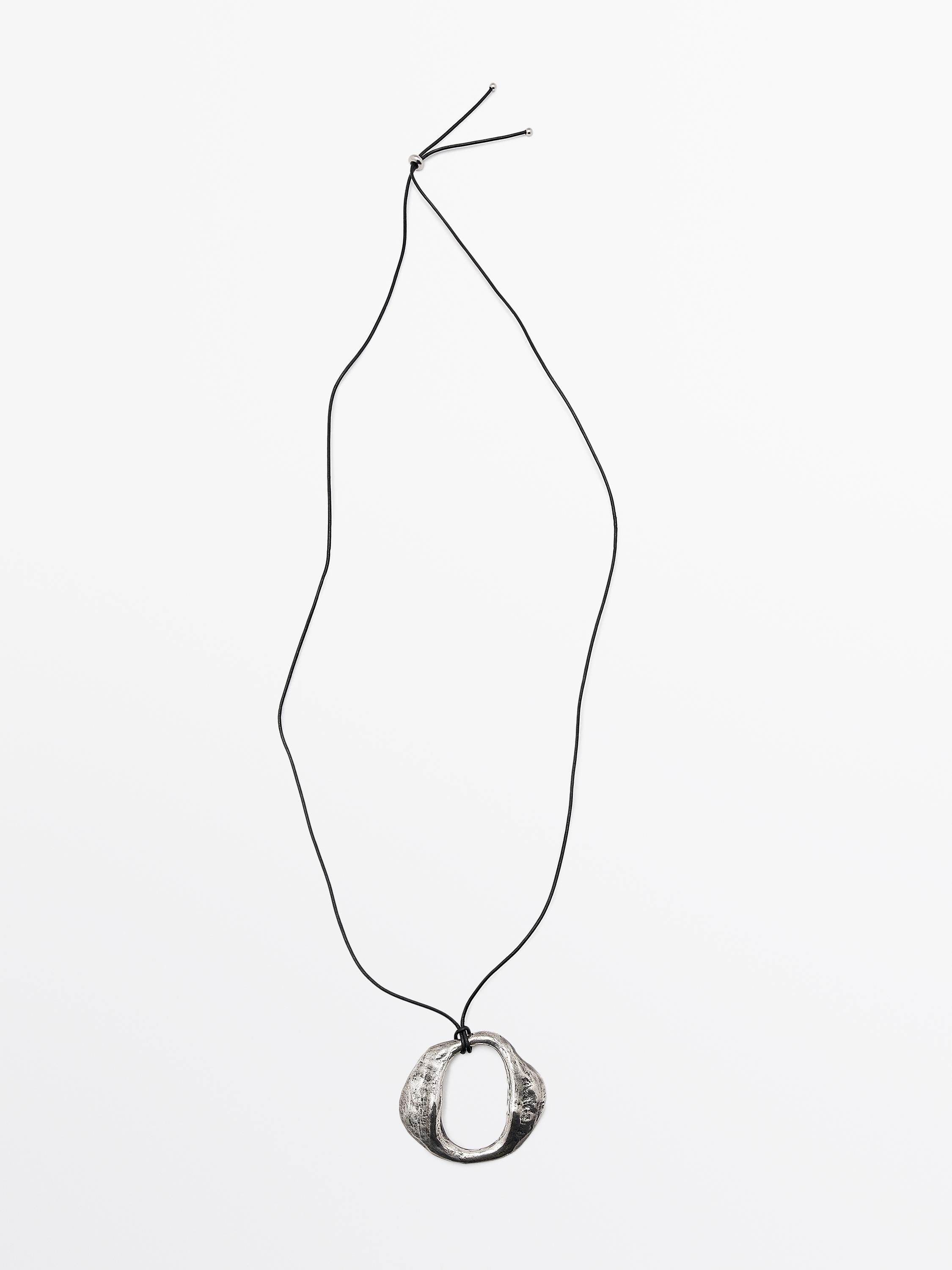 Abstract metal necklace