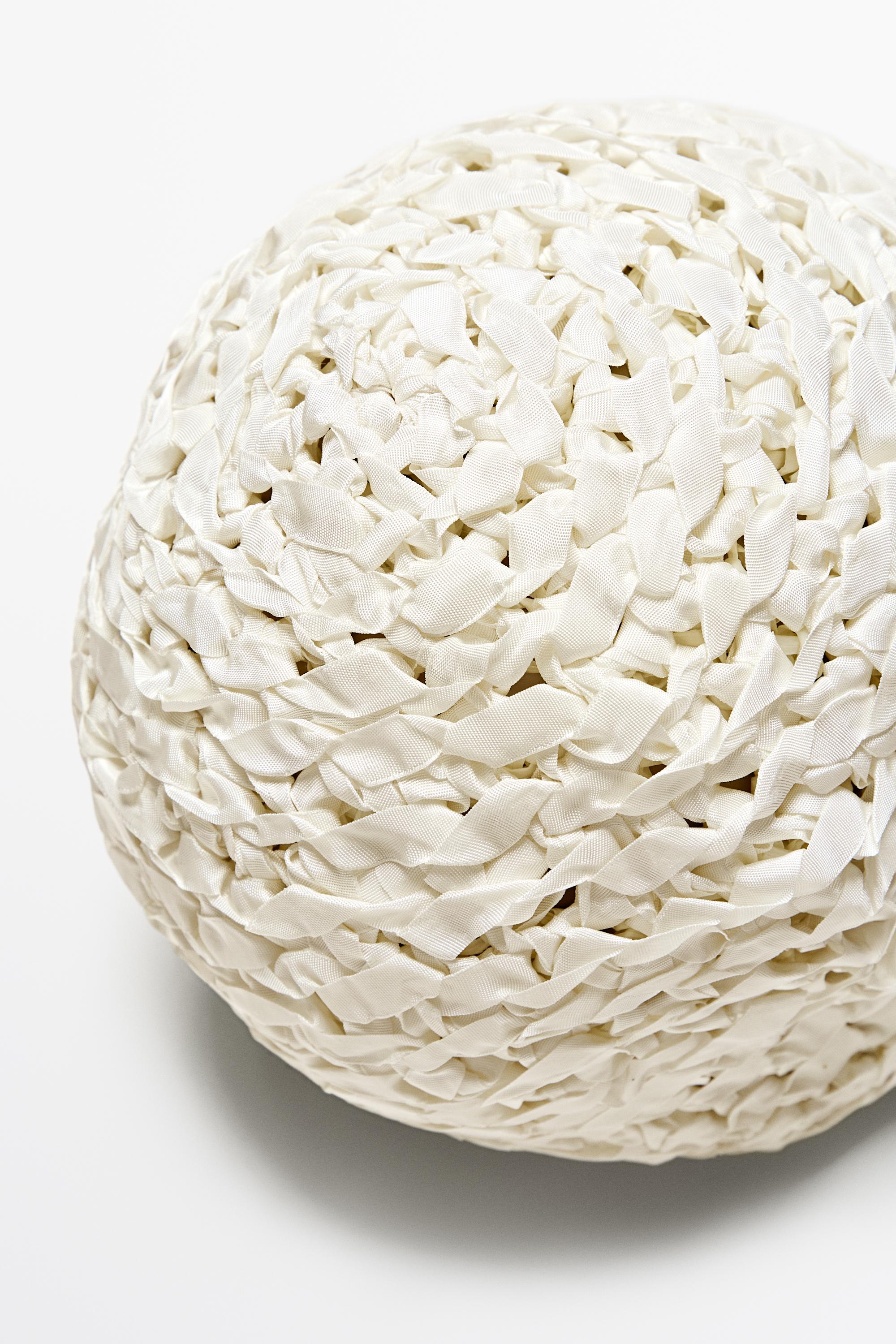 Textured Ribbon Beanie - STUDIO — Off white