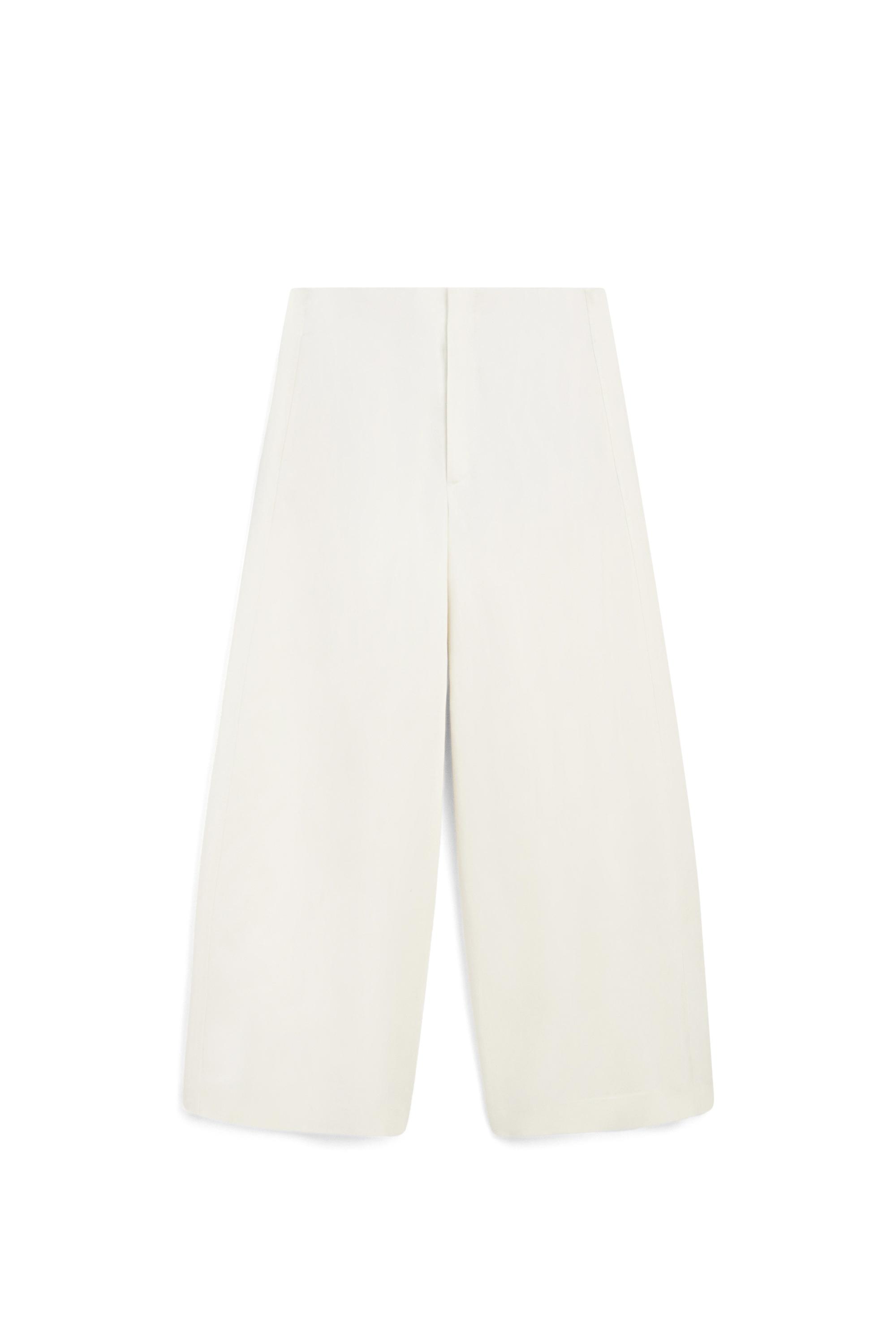 Flowing barrel fit trousers — OFF WHITE