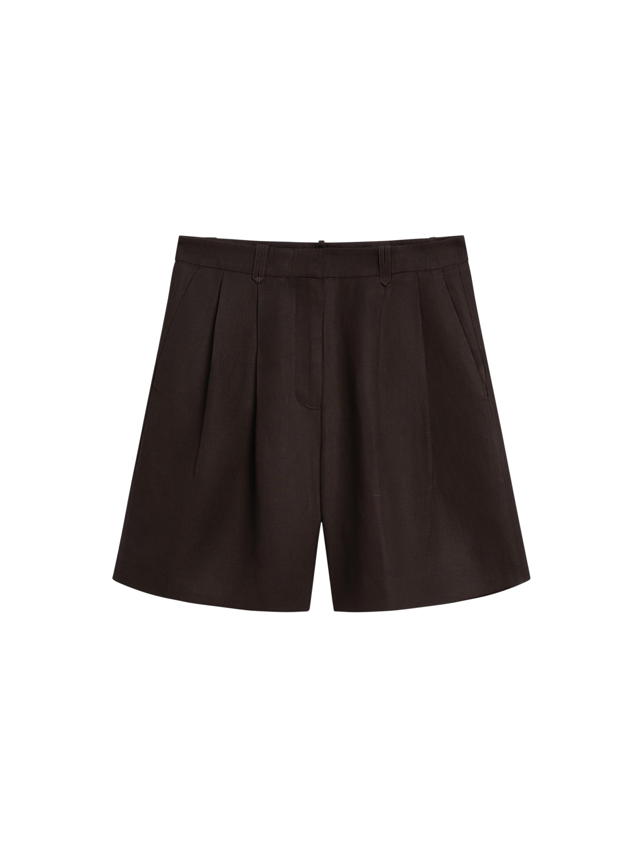 【Massimo Dutti】Pleated Bermuda shorts / Black 05035535700-c.jpg?ts=1746608501057