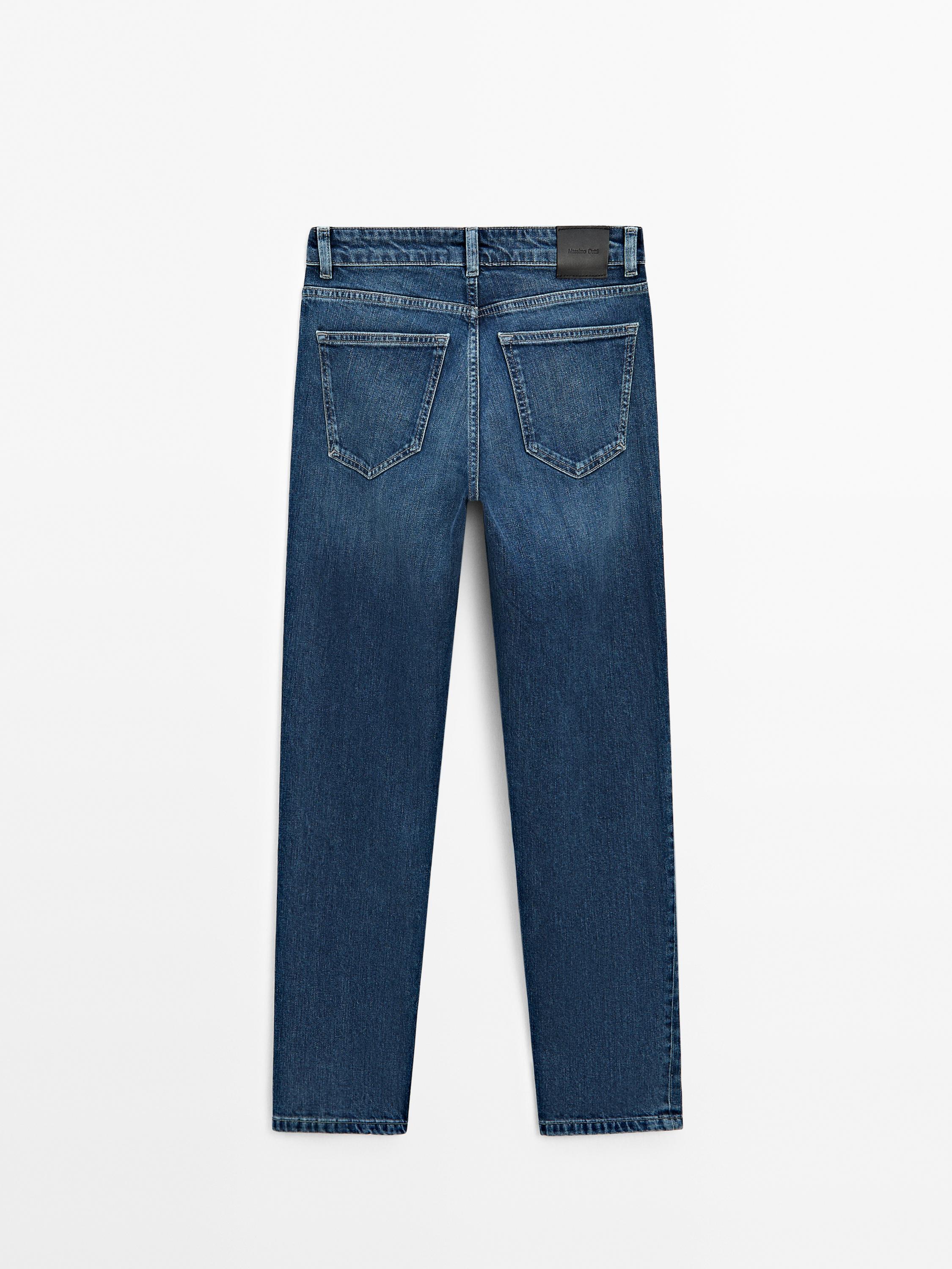 Mid-rise slim fit jeans