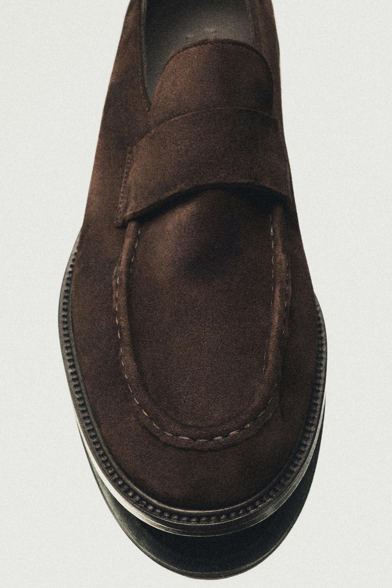 Soft leather moc toe loafer - LIMITED EDITION — BROWN