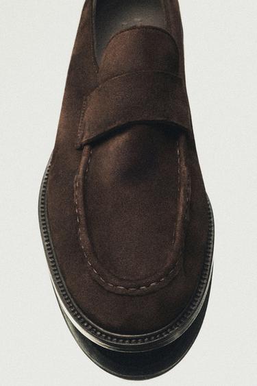 Soft leather moc toe loafer - LIMITED EDITION — BROWN 2