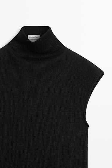 100% wool turtleneck top - LIMITED EDITION — BLACK 9