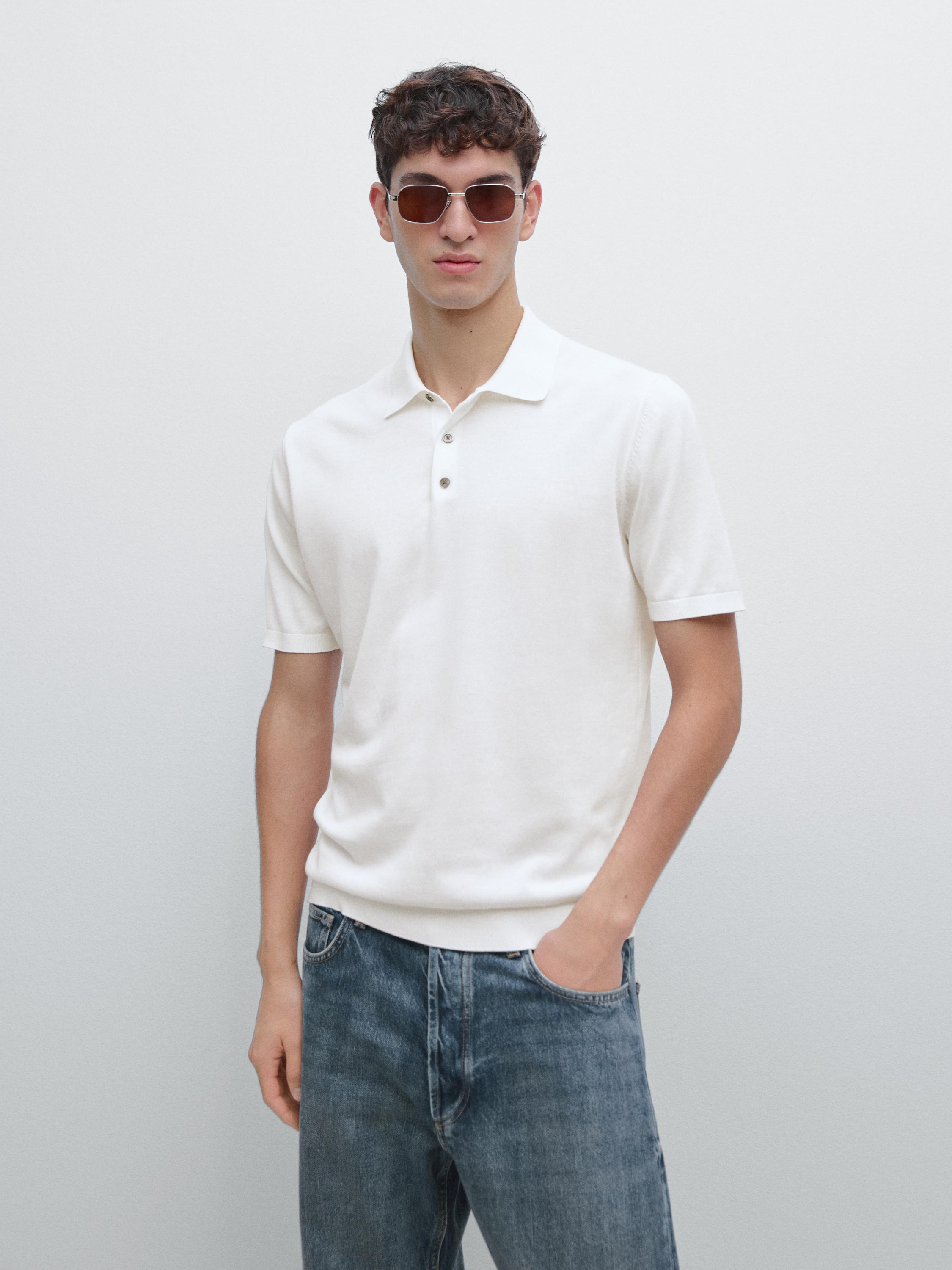 Polo punto manga corta 100% algodón