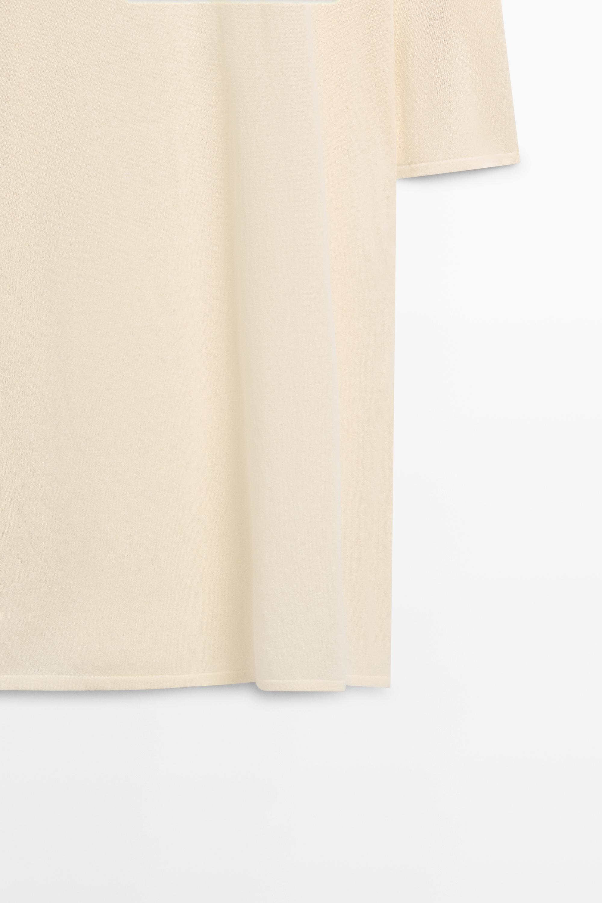 Total look flowing tunic dress — Vanilla