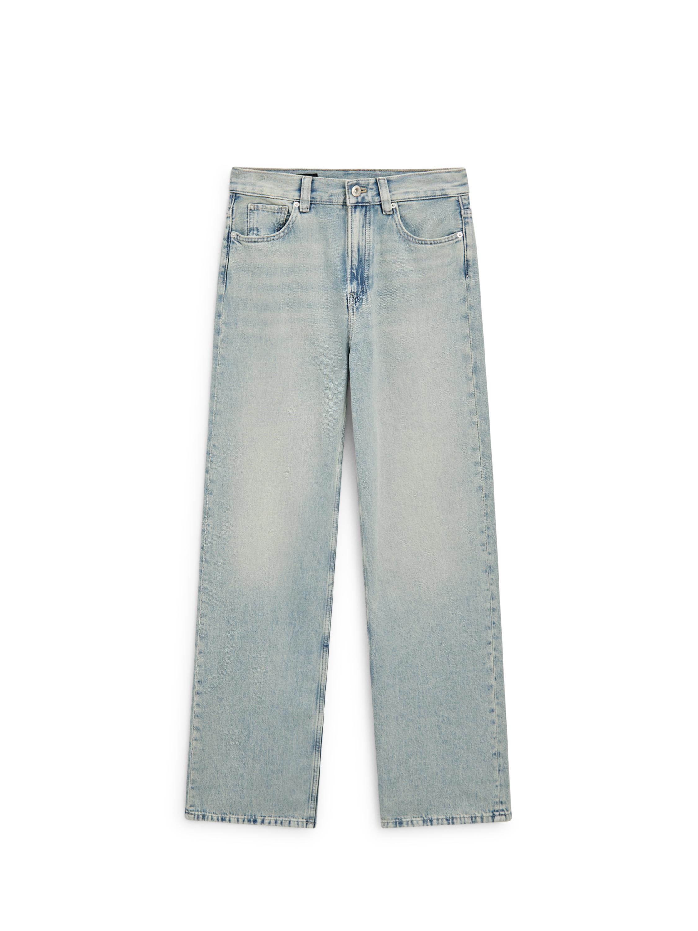 High-waist wide-leg jeans — BLUE