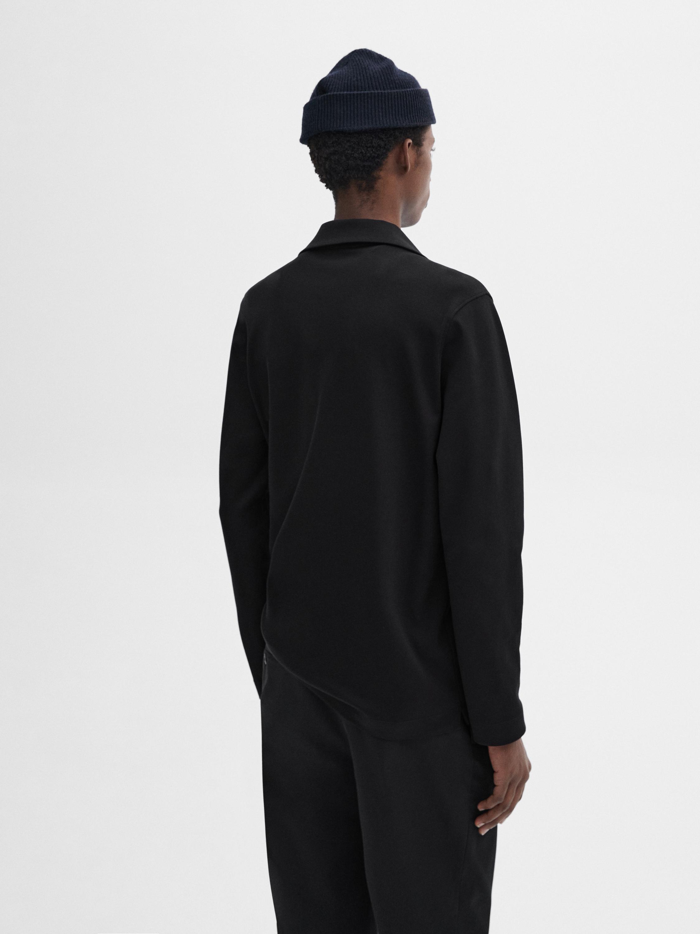 Mock neck knit sweater