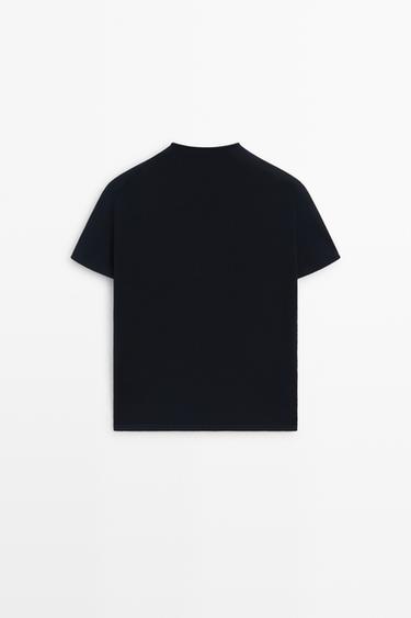 100% cotton short sleeve sweater — DARK BLUE 3