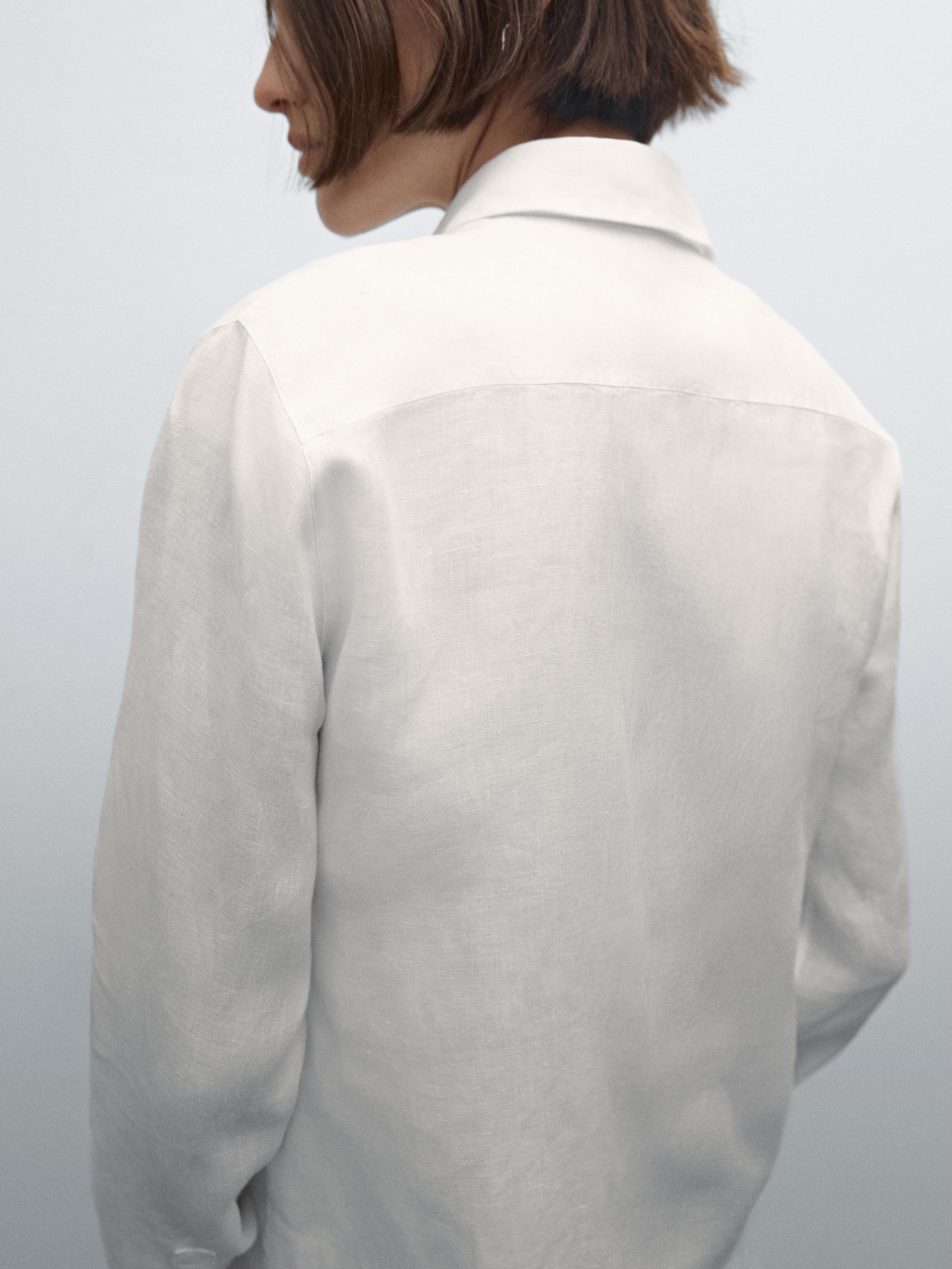 Flowing 100% linen shirt