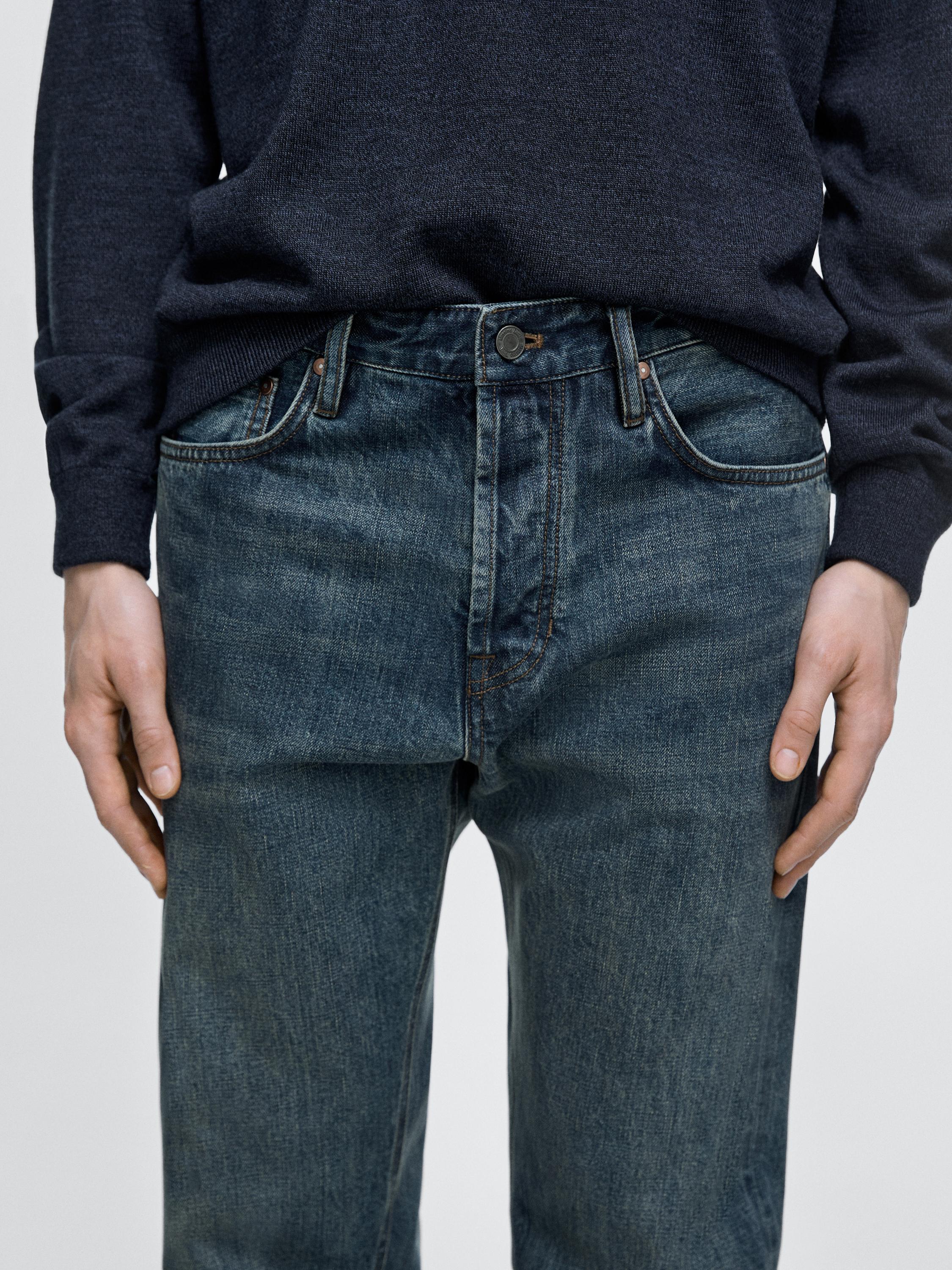 Selvedge fit jeans — MEDIUM BLUE