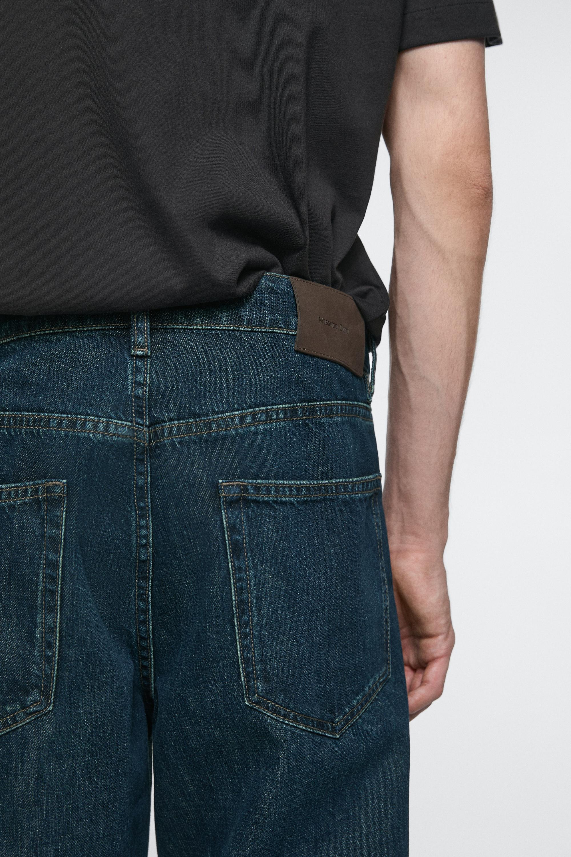 Tapered fit jeans — NAVY BLUE