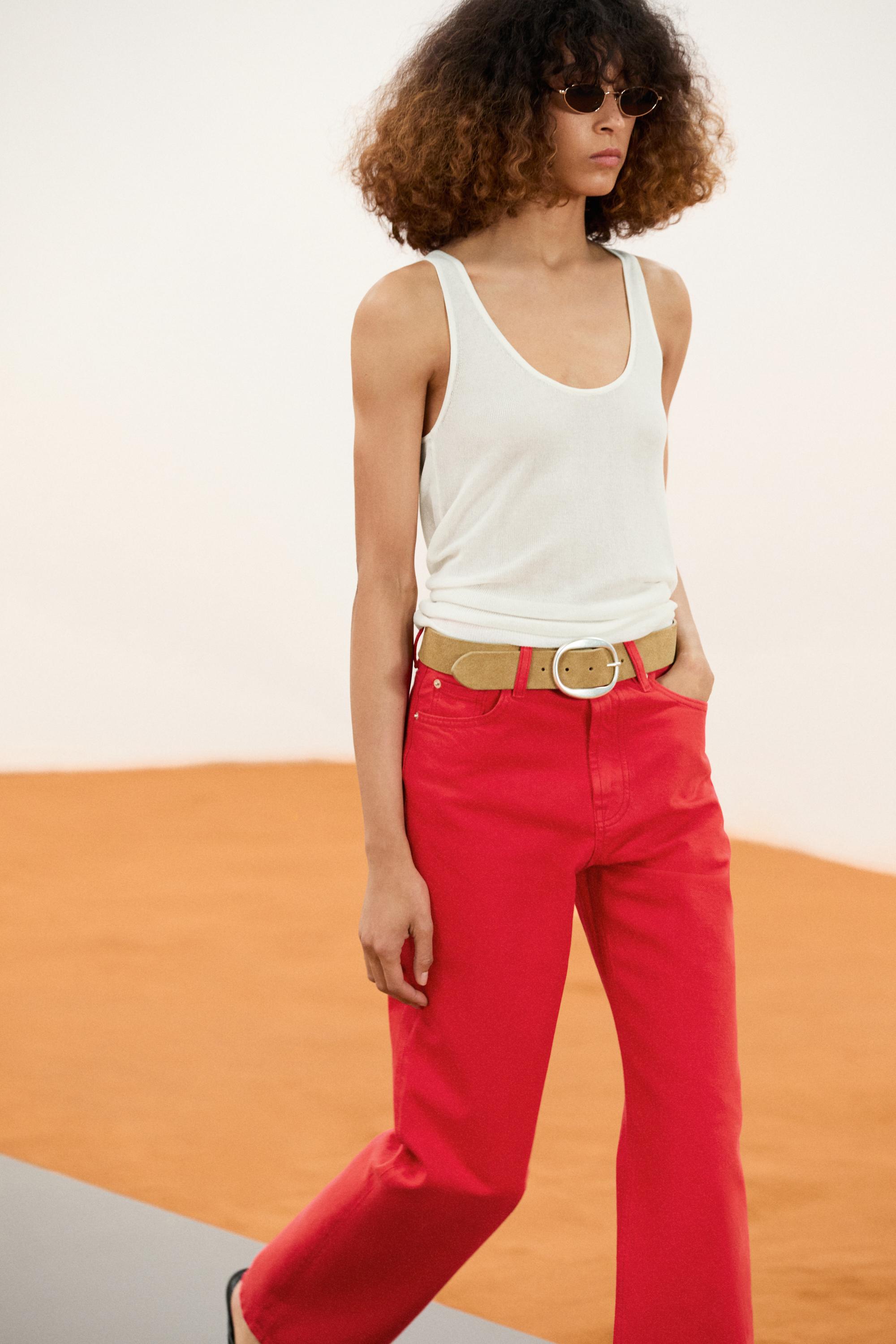 100% linen strappy top — Off white