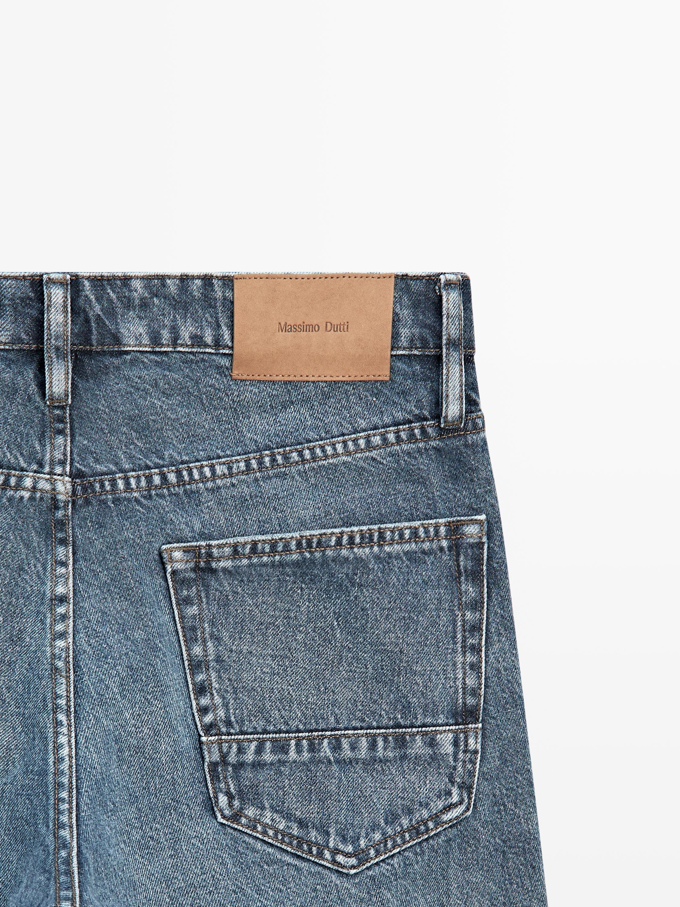 Cropped slim fit jeans — DEEP BLUE
