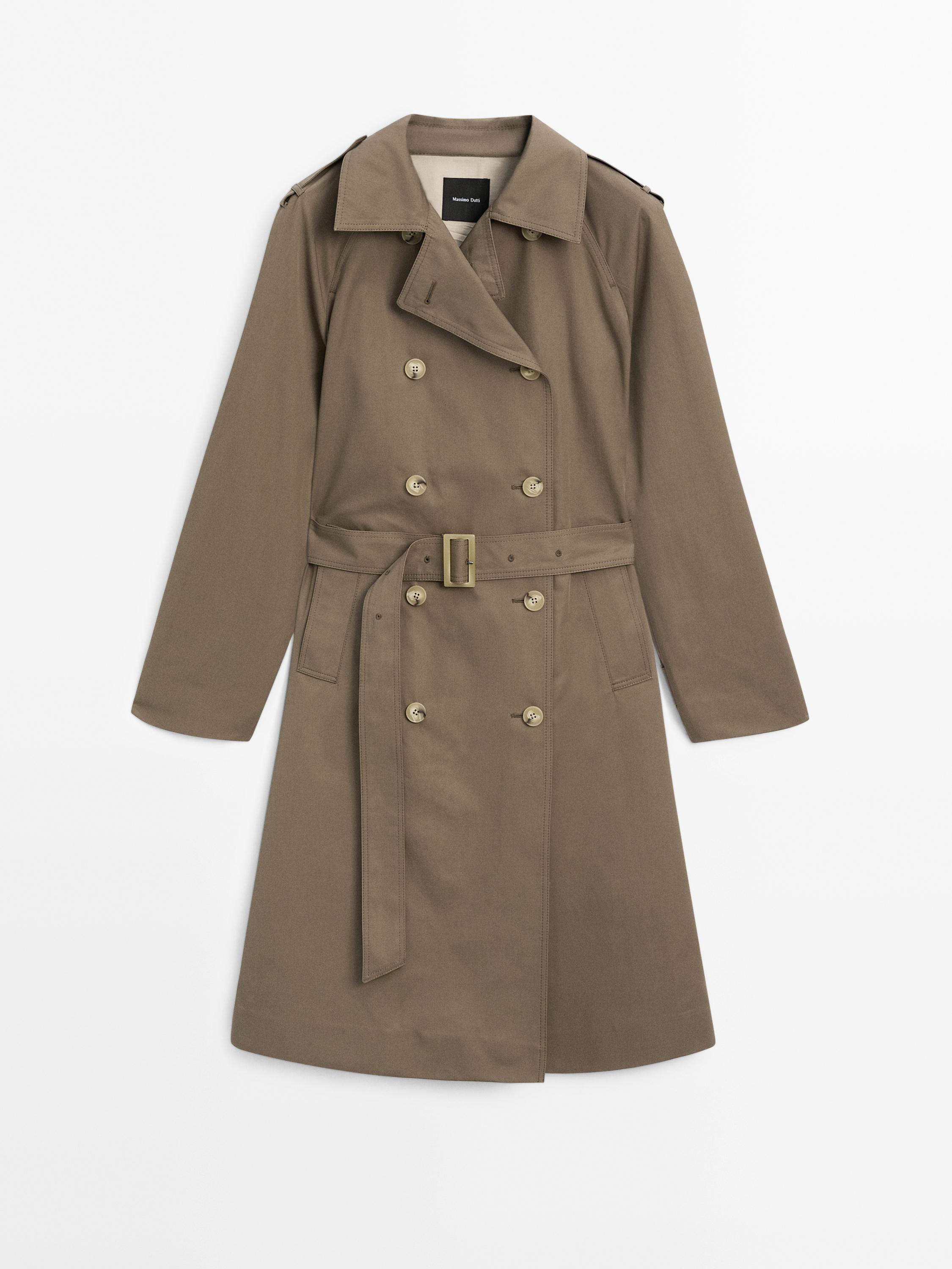 Classic water-repellent trench coat