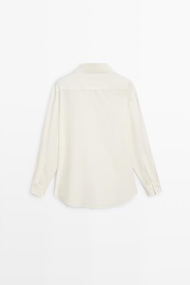 Flowing button-detail shirt - STUDIO — CREAM 5