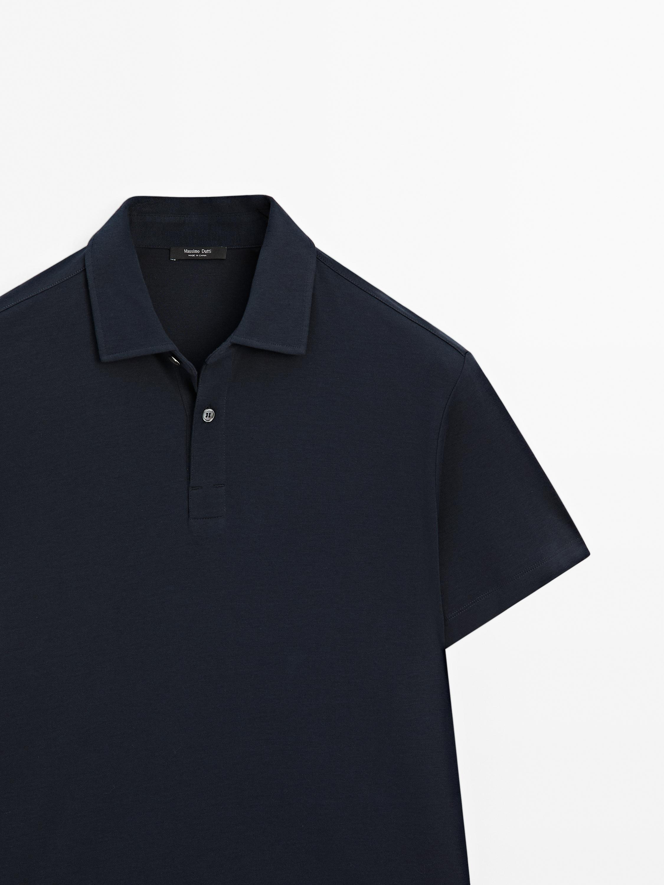 Poloshirt mit kurzen Ärmeln aus Baumwollmischgewebe