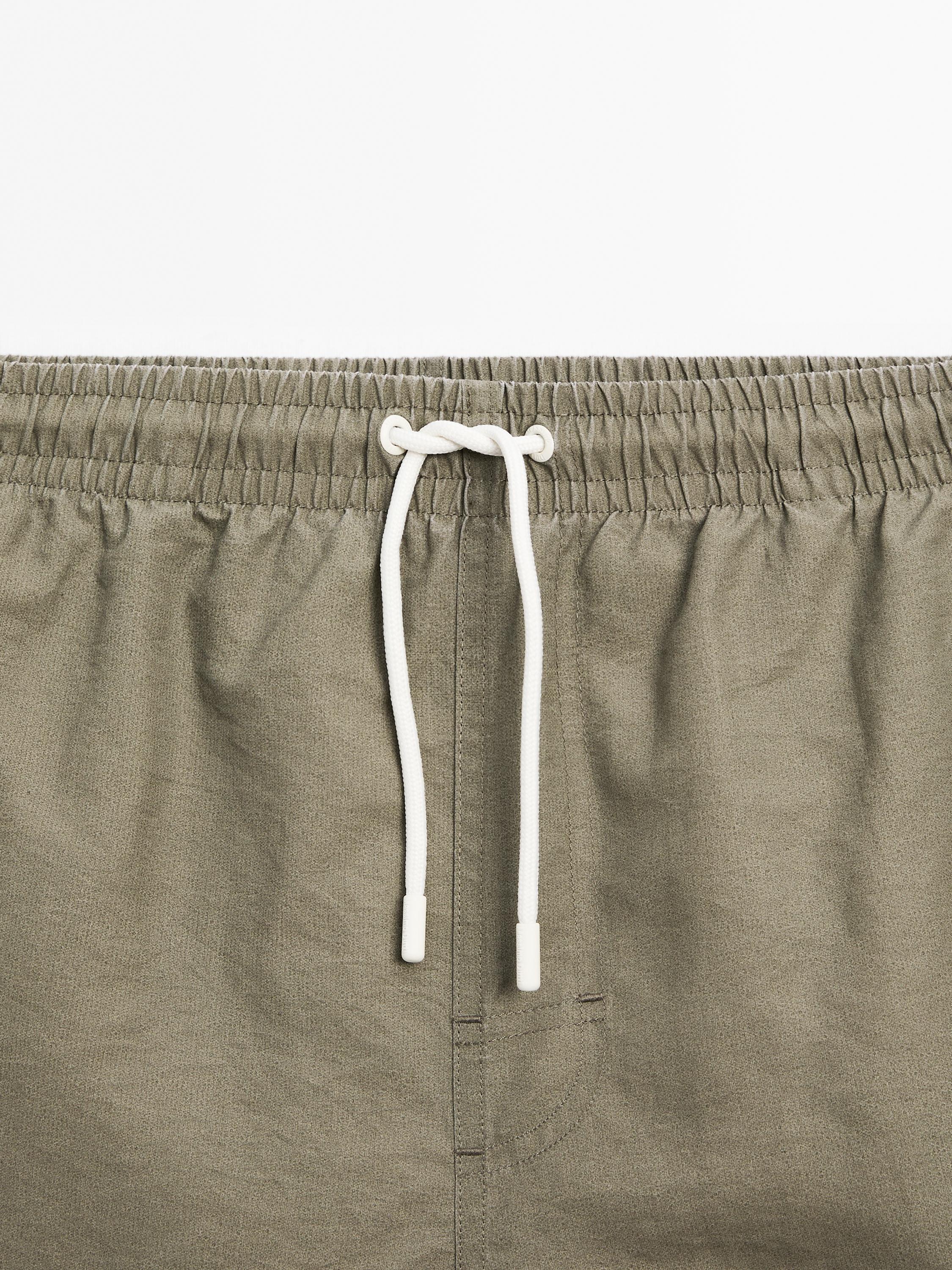 Bañador liso regular fit
