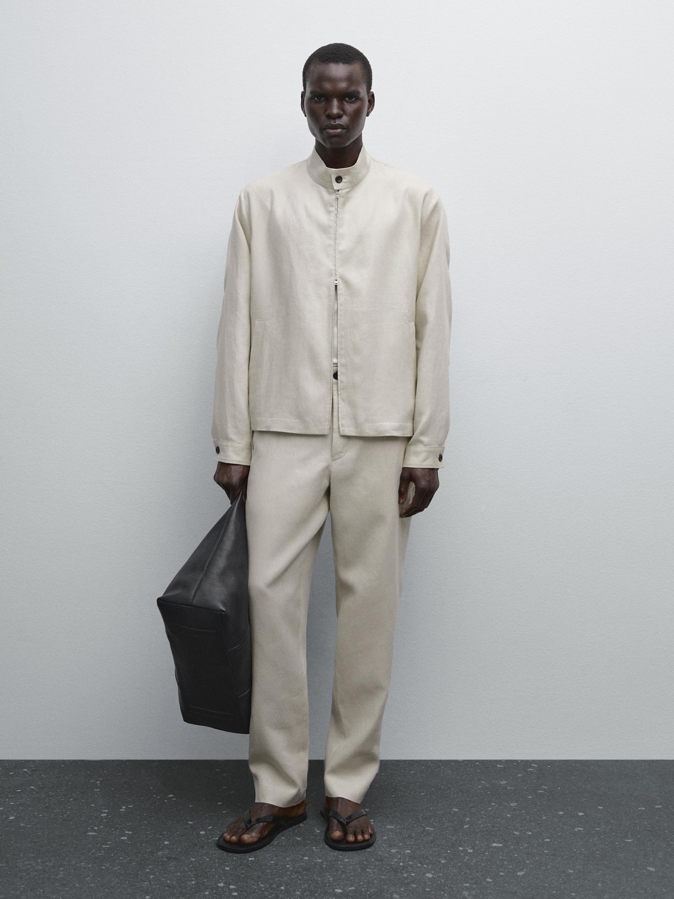 Pantaloni Fluidi In Lino - Verde Kaki - DONNA | H&M IT - Foto 3