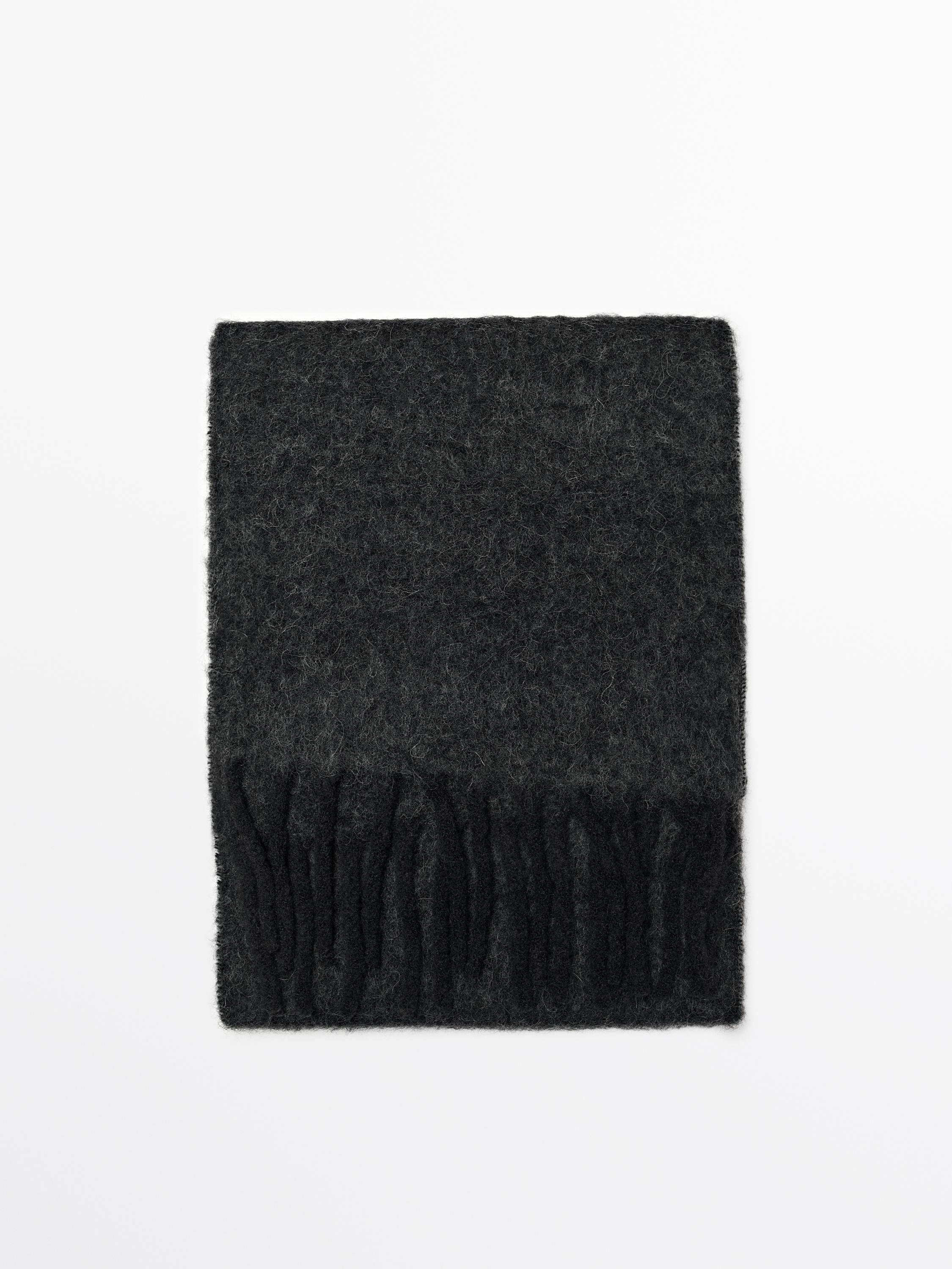 Bufanda flecos lana alpaca