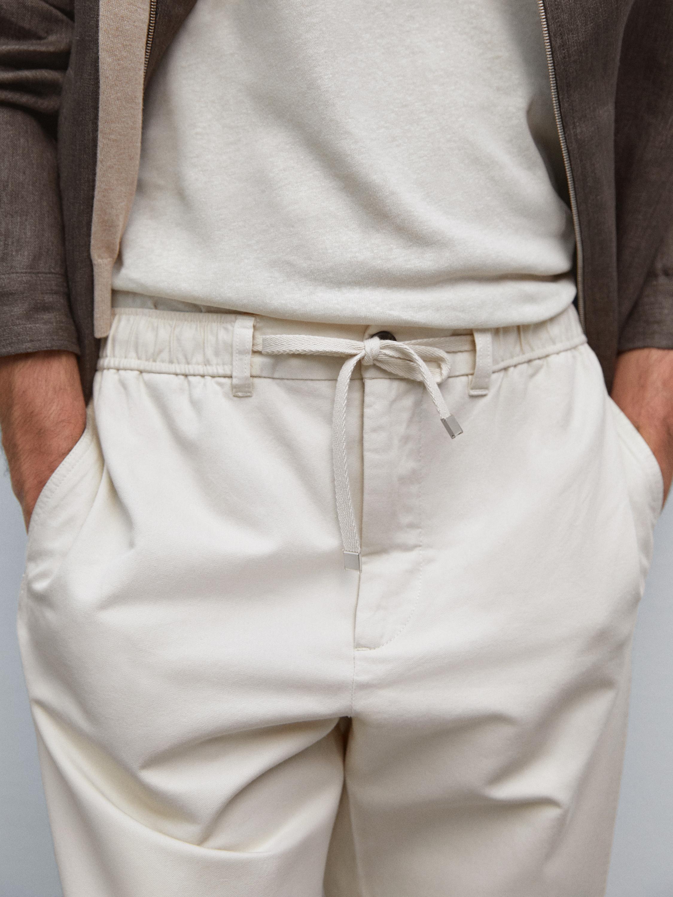 Pantalón jogger mezcla algodón