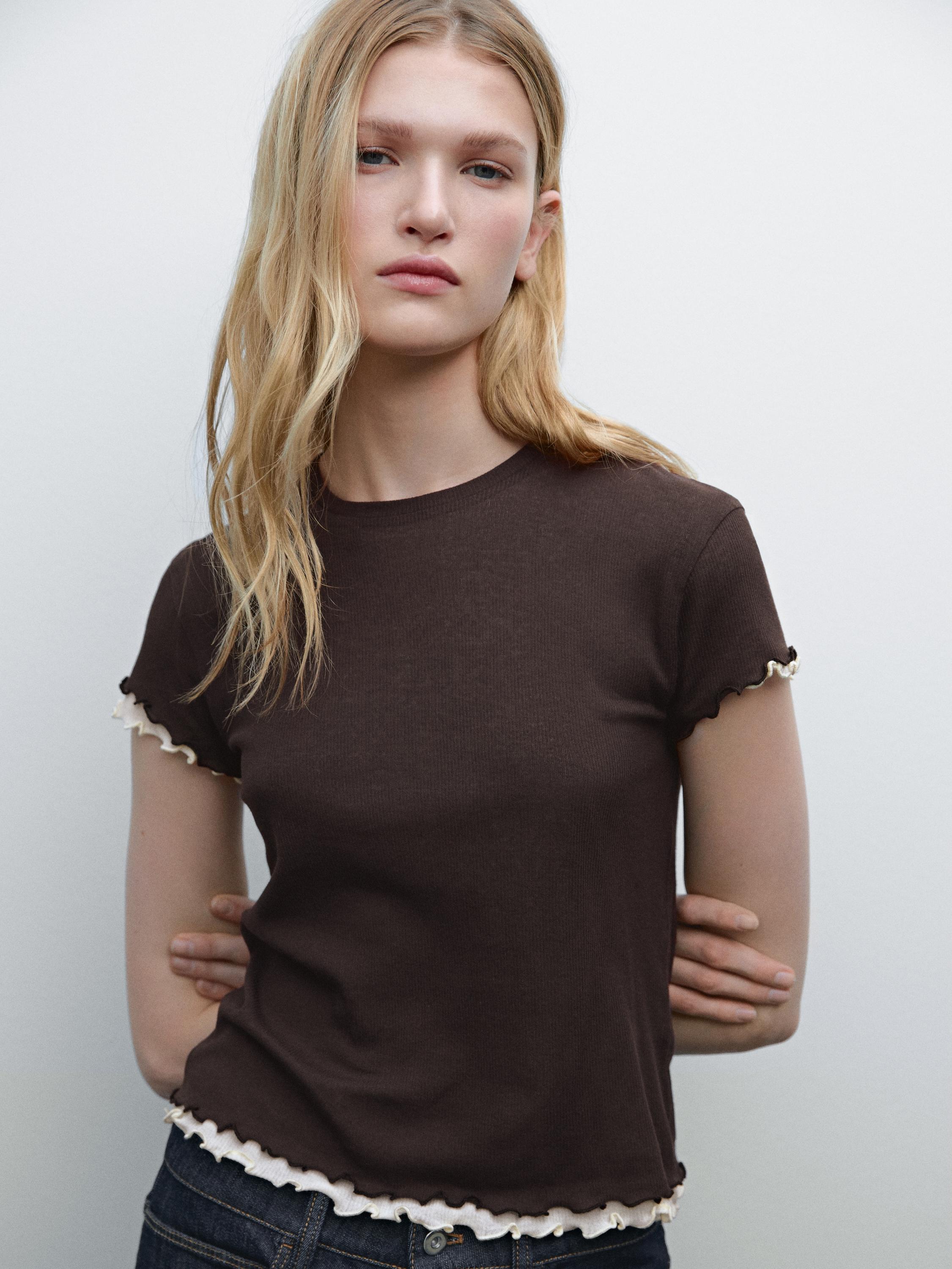 Massimo Dutti【NEW】Double-layer T-shirt with wavy trims 06212755700-c.jpg?ts=1734531459665