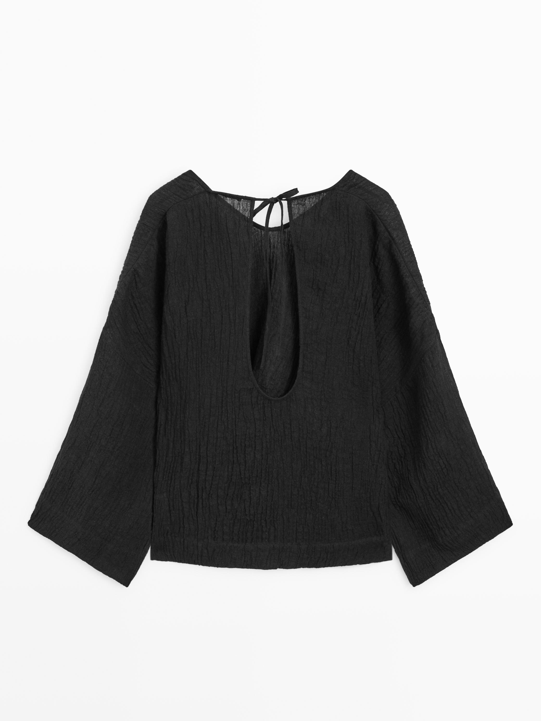 Blusa fluida 100% lino