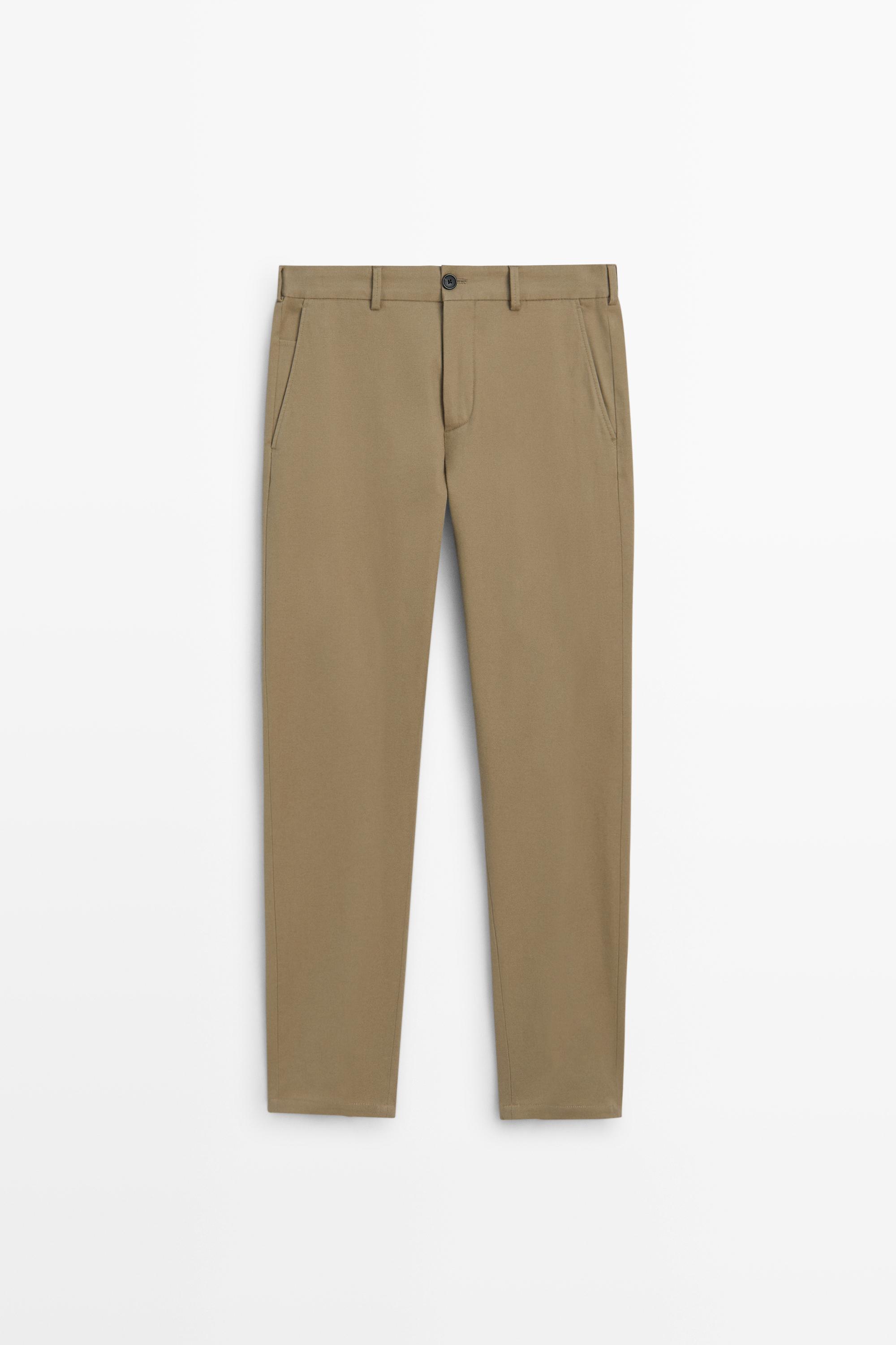 Pantalón slim fit mezcla algodón