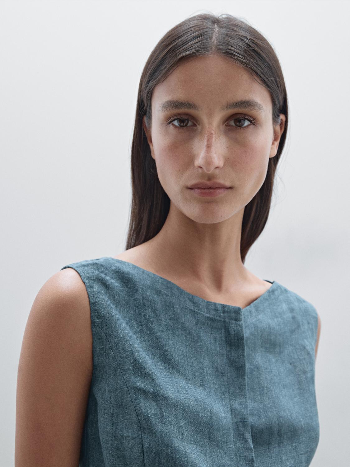 100% linen corset waistcoat